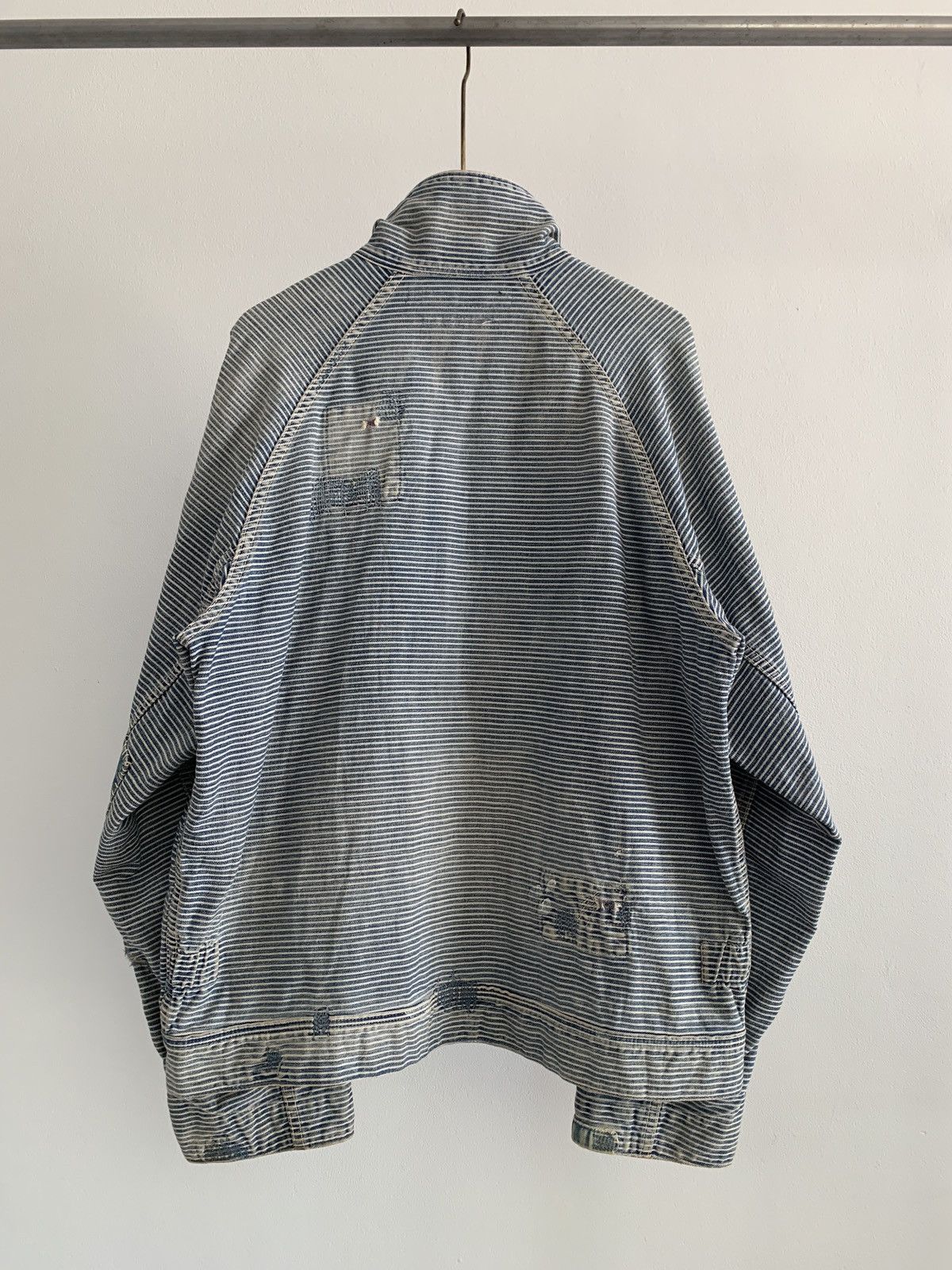 Kapital Kountry Kapital Indigo Stripe Button Patch Zip Jacket Size US M / EU 48-50 / 2 - 13 Thumbnail