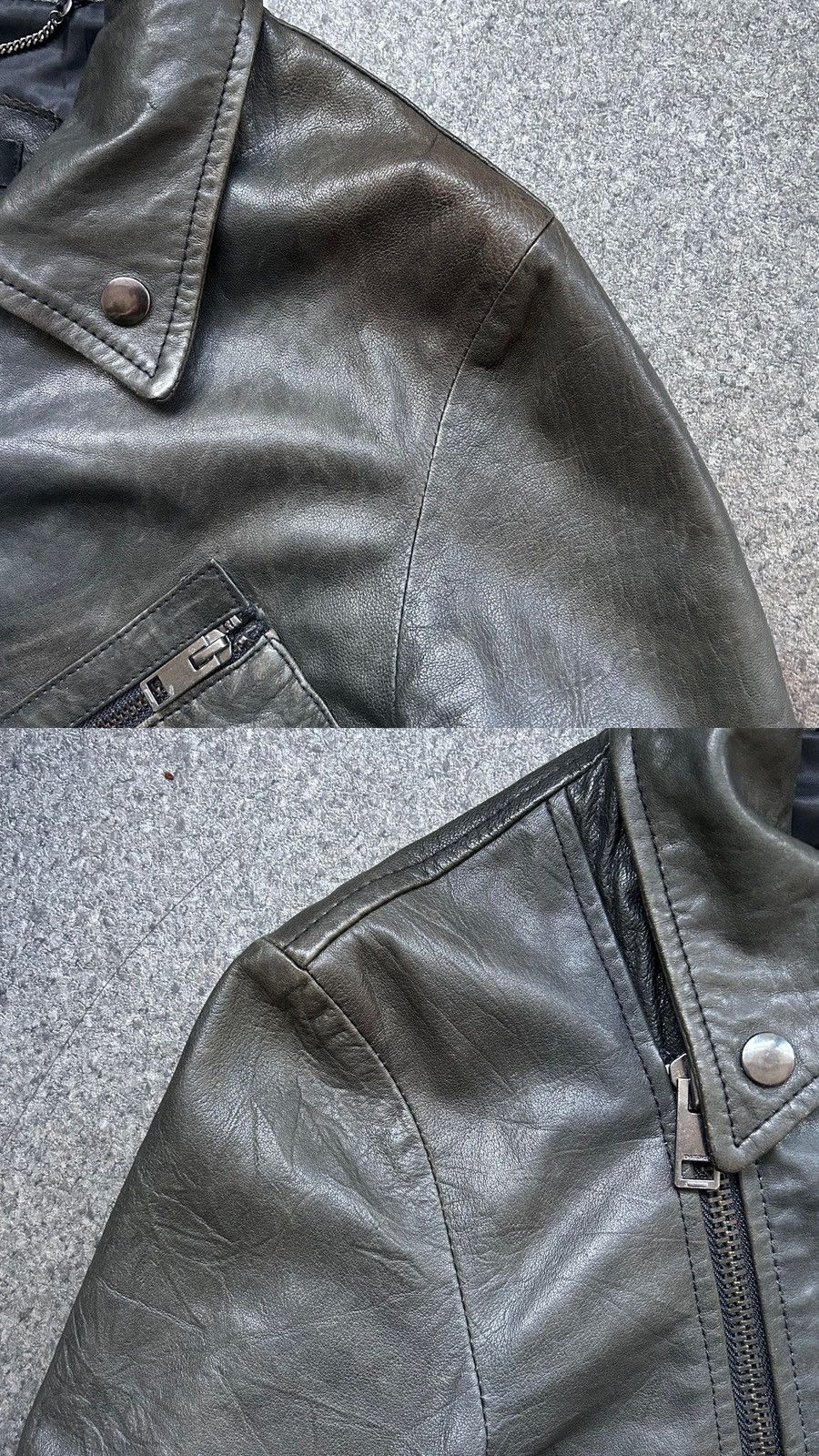 Diesel Vintage Diesel Avantgarde Leather Biker Jacket Size S / US 4 / IT 40 - 13 Thumbnail