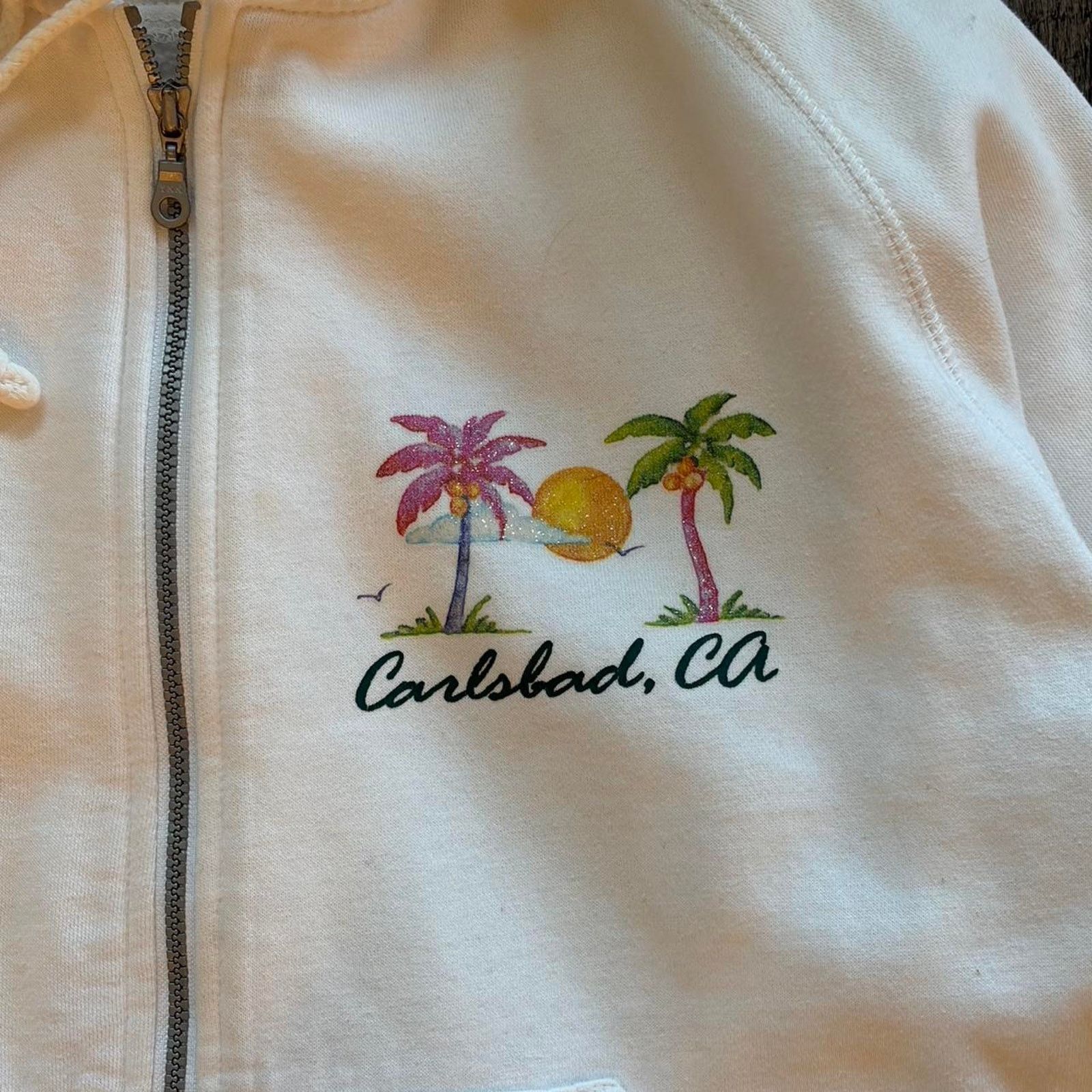 Other Carlsbad white zip up hoodie Size L / US 10 / IT 46 - 2 Thumbnail