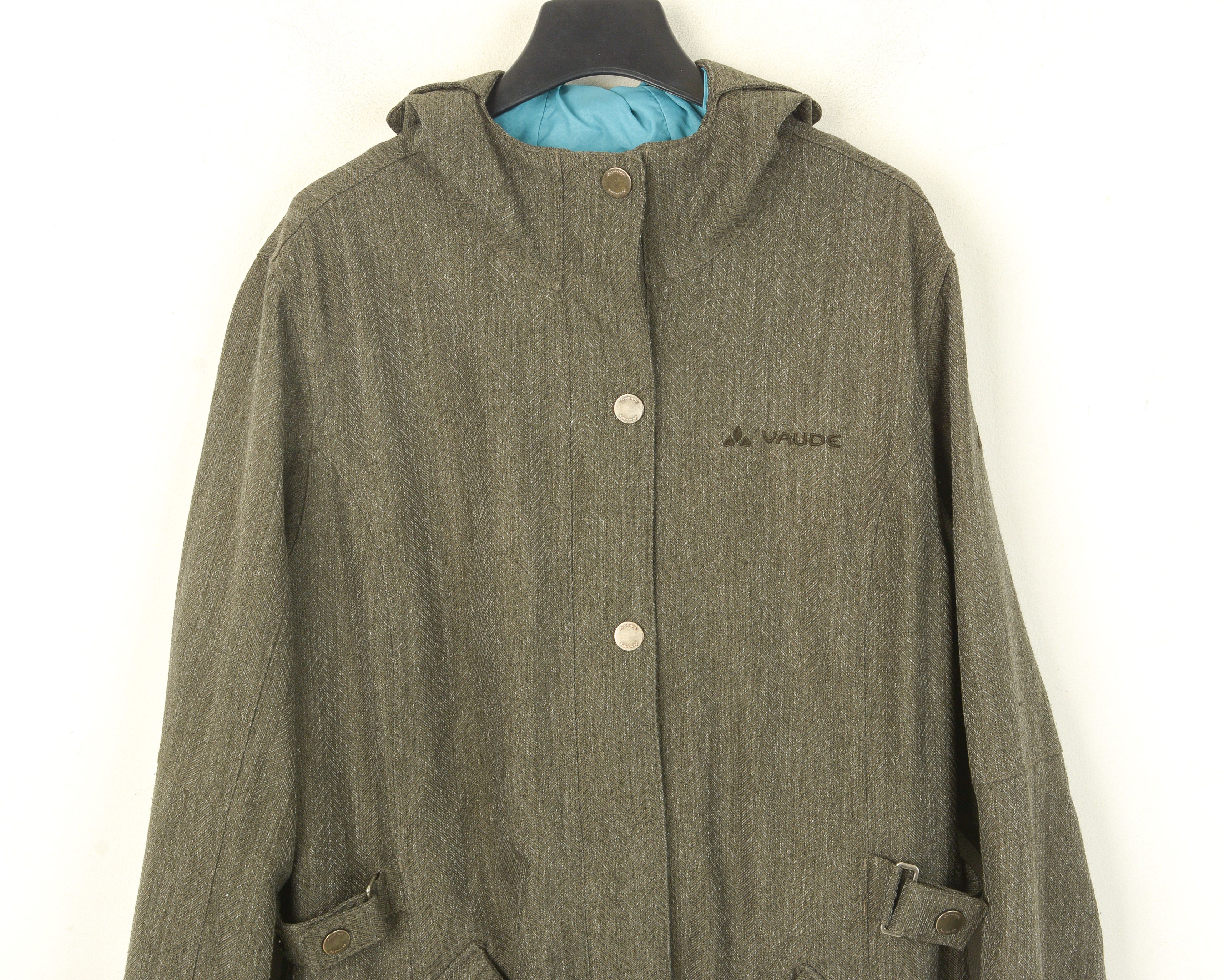 Designer VAUDE Ceplex Active Belco Coat L Rain Jacket Parka Hooded Size L / US 10 / IT 46 - 4 Thumbnail