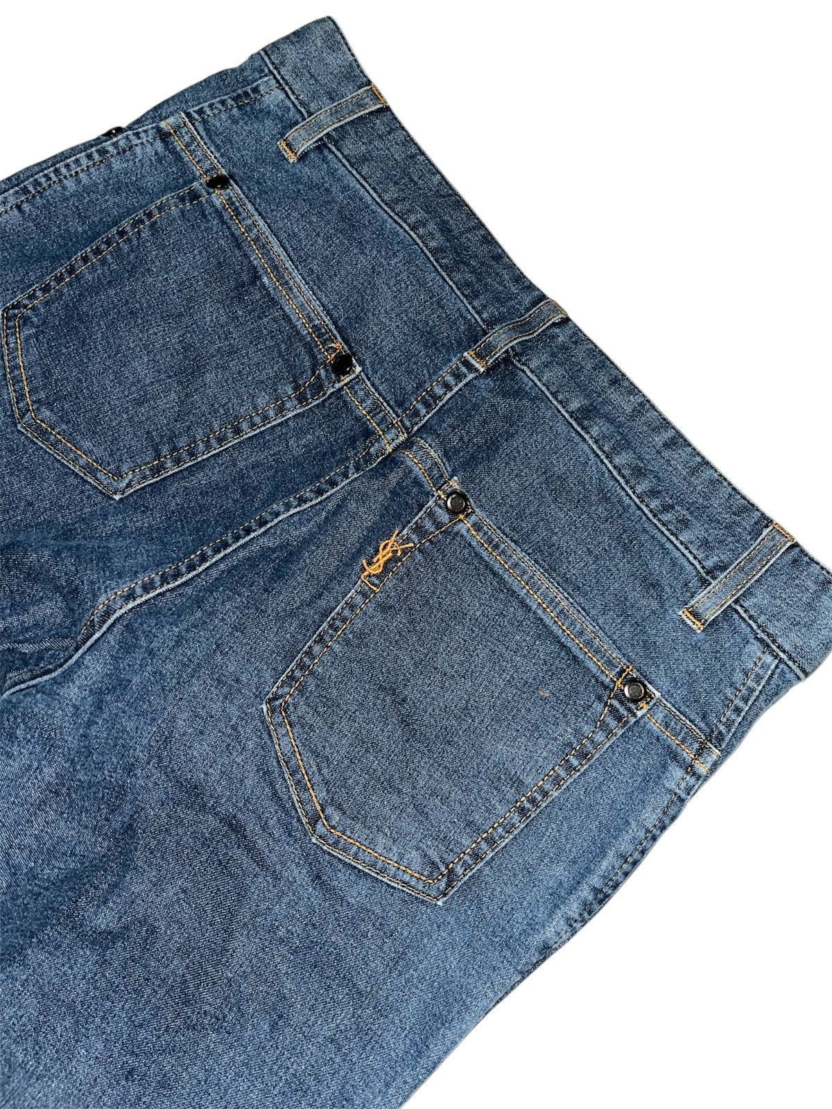 Saint Laurent Paris YvesSaintLaurent Slimfit Denim Pants x Vintage Size US 30 / EU 46 - 3 Thumbnail