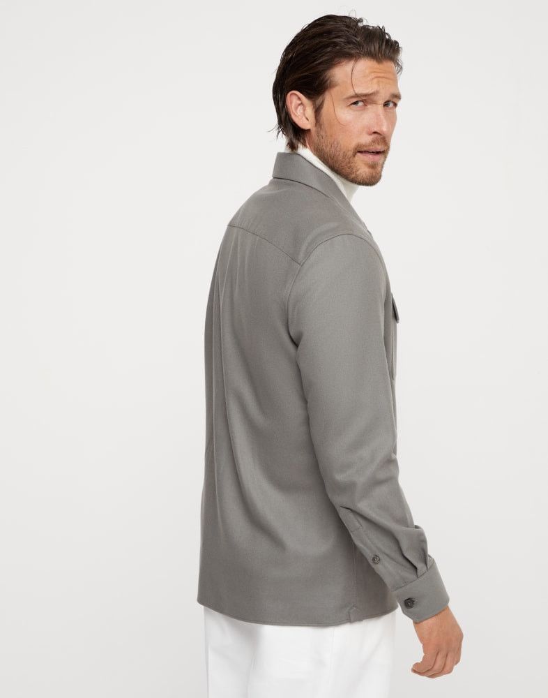 Brunello Cucinelli o1w1db10825 Shirt in Sage Green Size US S / EU 44-46 / 1 - 4 Thumbnail