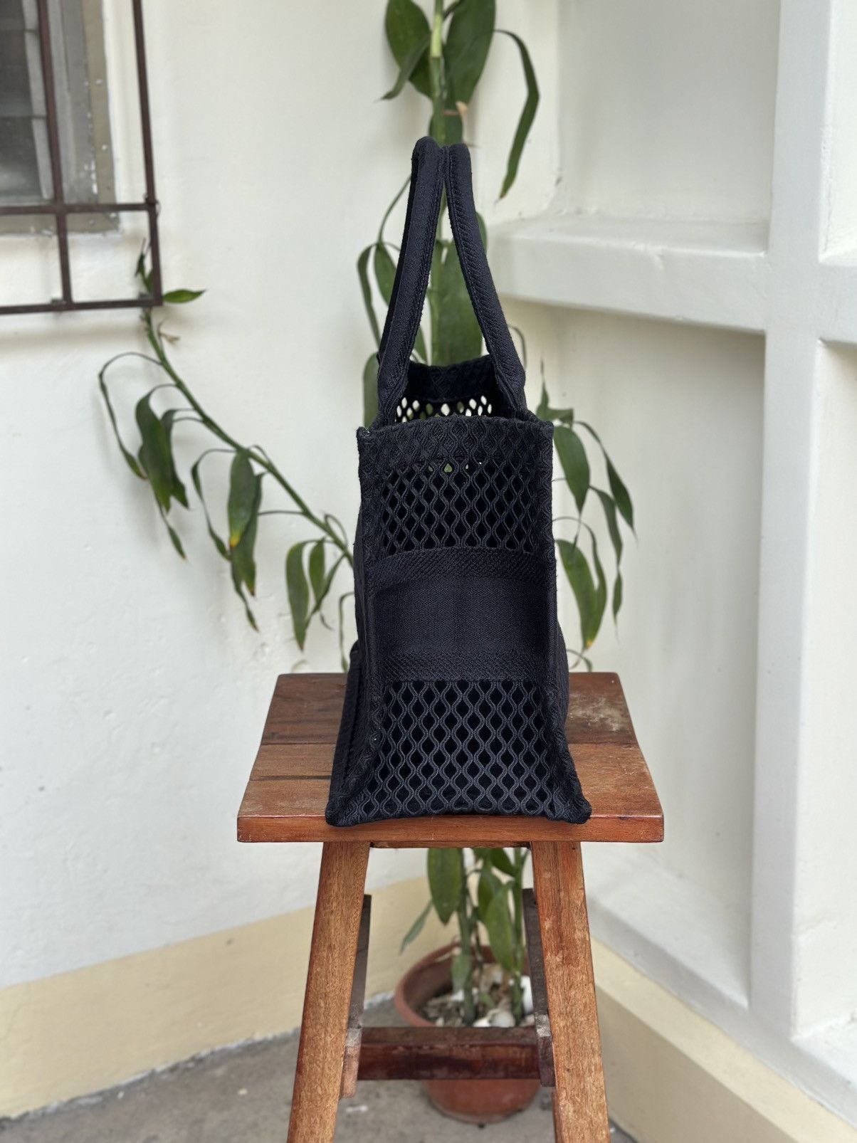 Dior Christian Dior mesh black tote bag Size ONE SIZE - 7 Thumbnail
