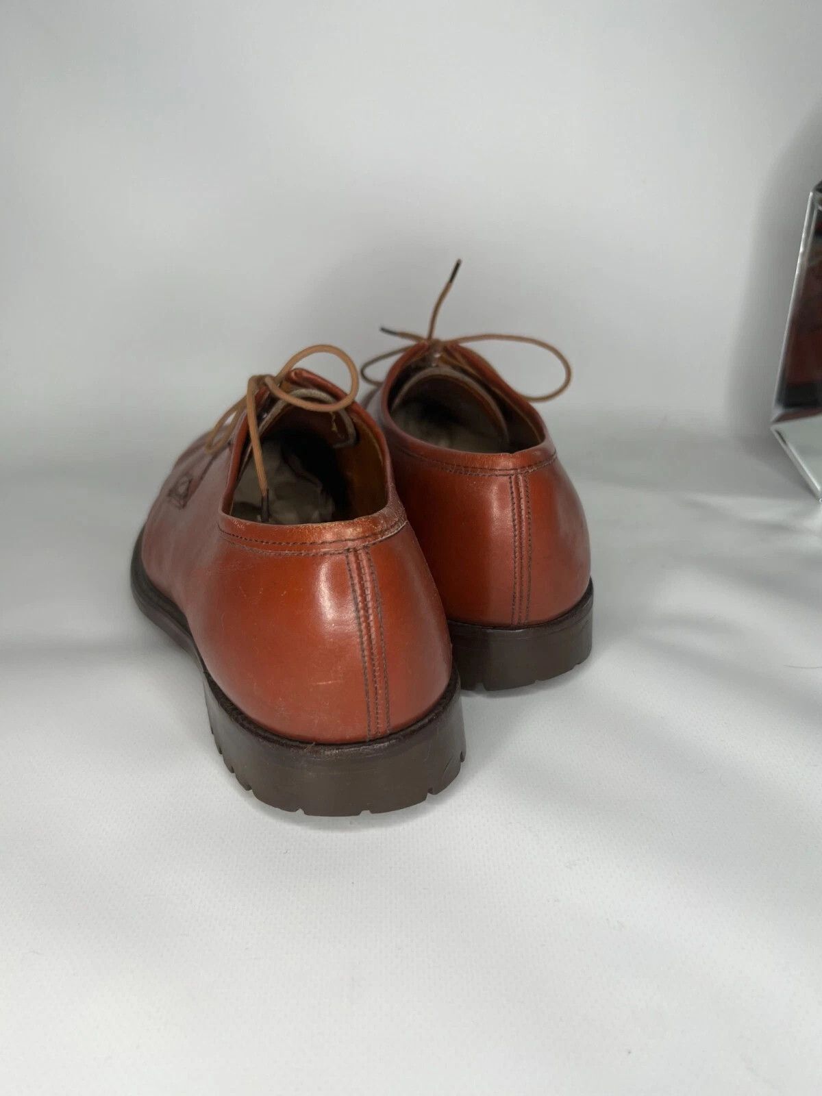Grenson Grenson Footmaster Men's Leather Brown Red Shoes Size US 9.5 / EU 42-43 - 4 Thumbnail