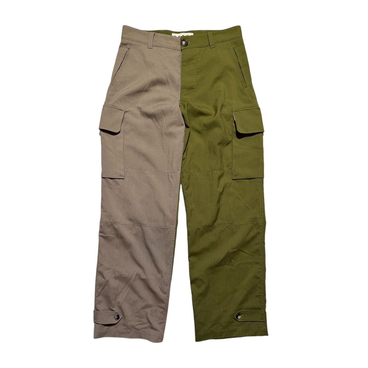 Marni Two tone leg cargo trouser Size US 32 / EU 48 - 1 Thumbnail