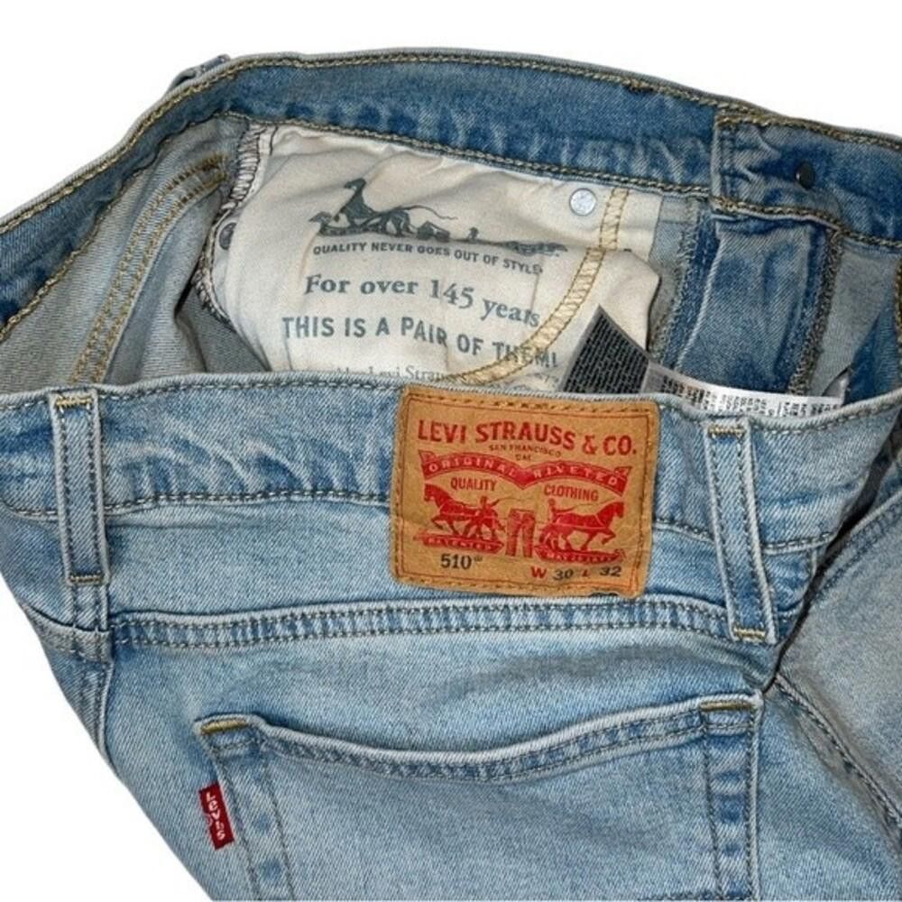 Levi's Levi's Men's 510 Skinny Fit Stretch Jeans Light Blue 30x32 Size US 30 / EU 46 - 8 Thumbnail