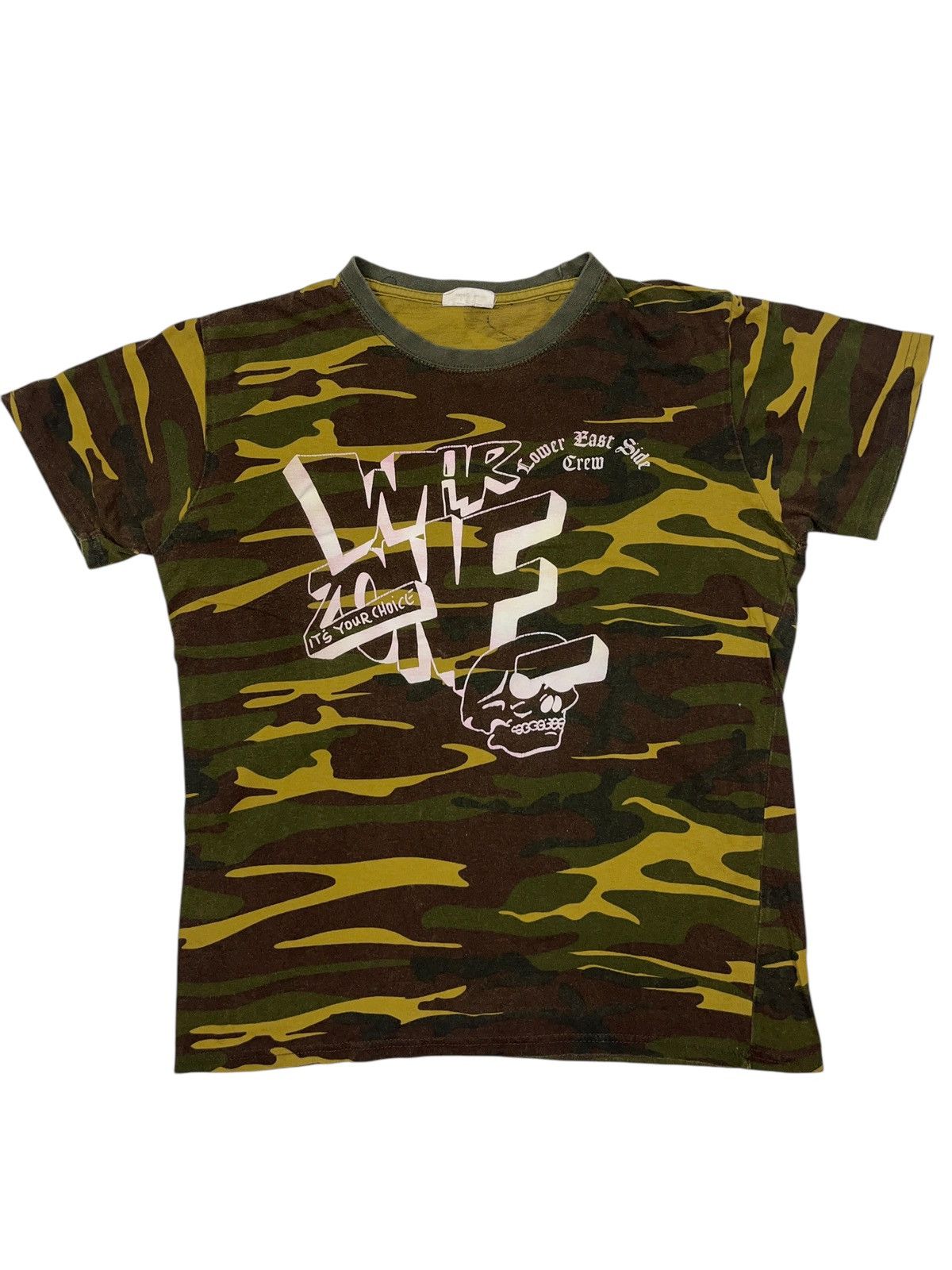 Vintage 00s Warzone It’s Your Choice Camo T-shirt Hardcore