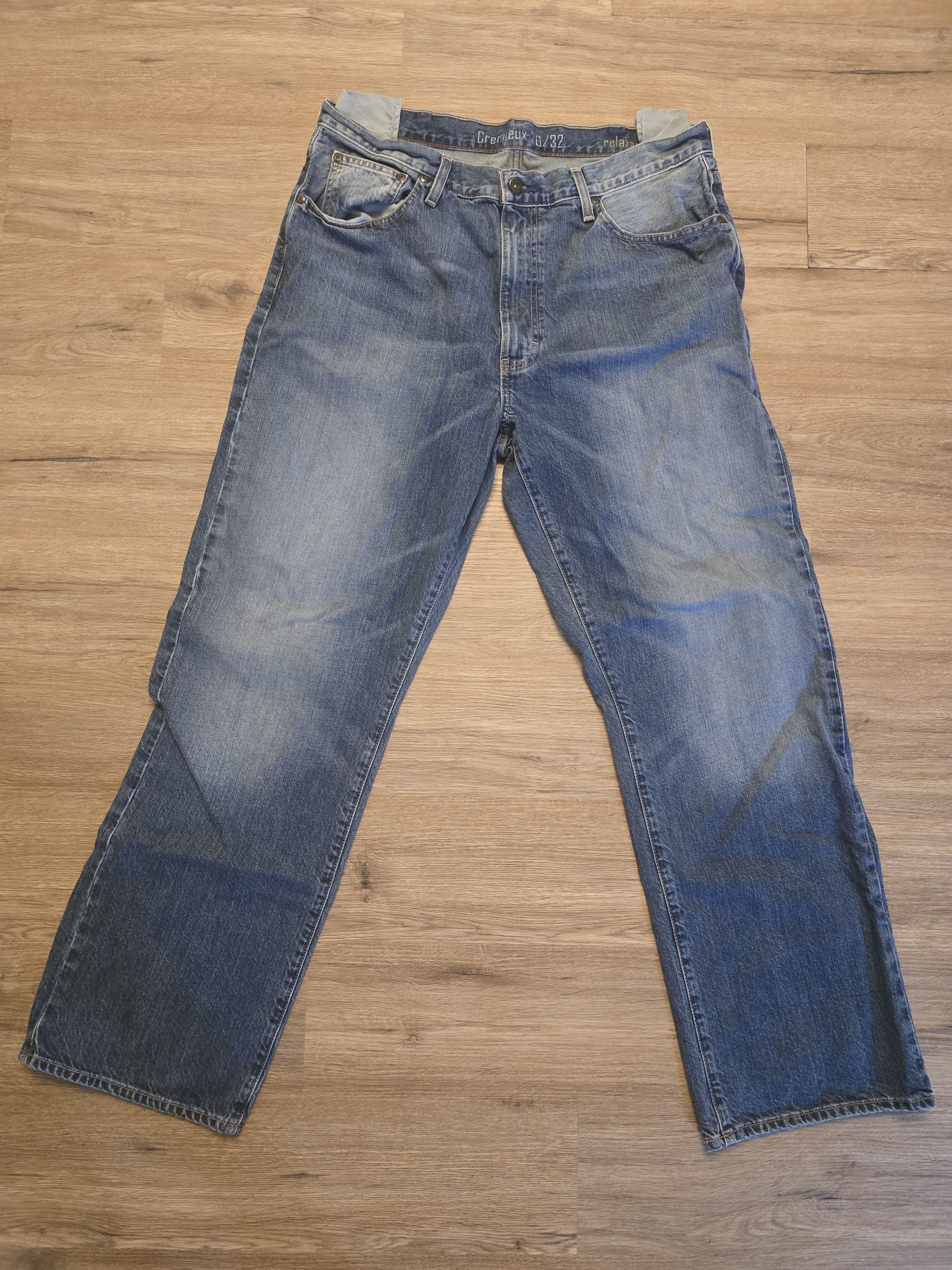 Daniel Cremieux Cremieux Jeans Mens 36x32 Blue Light Washed Relaxed Size US 36 / EU 52 - 2 Thumbnail