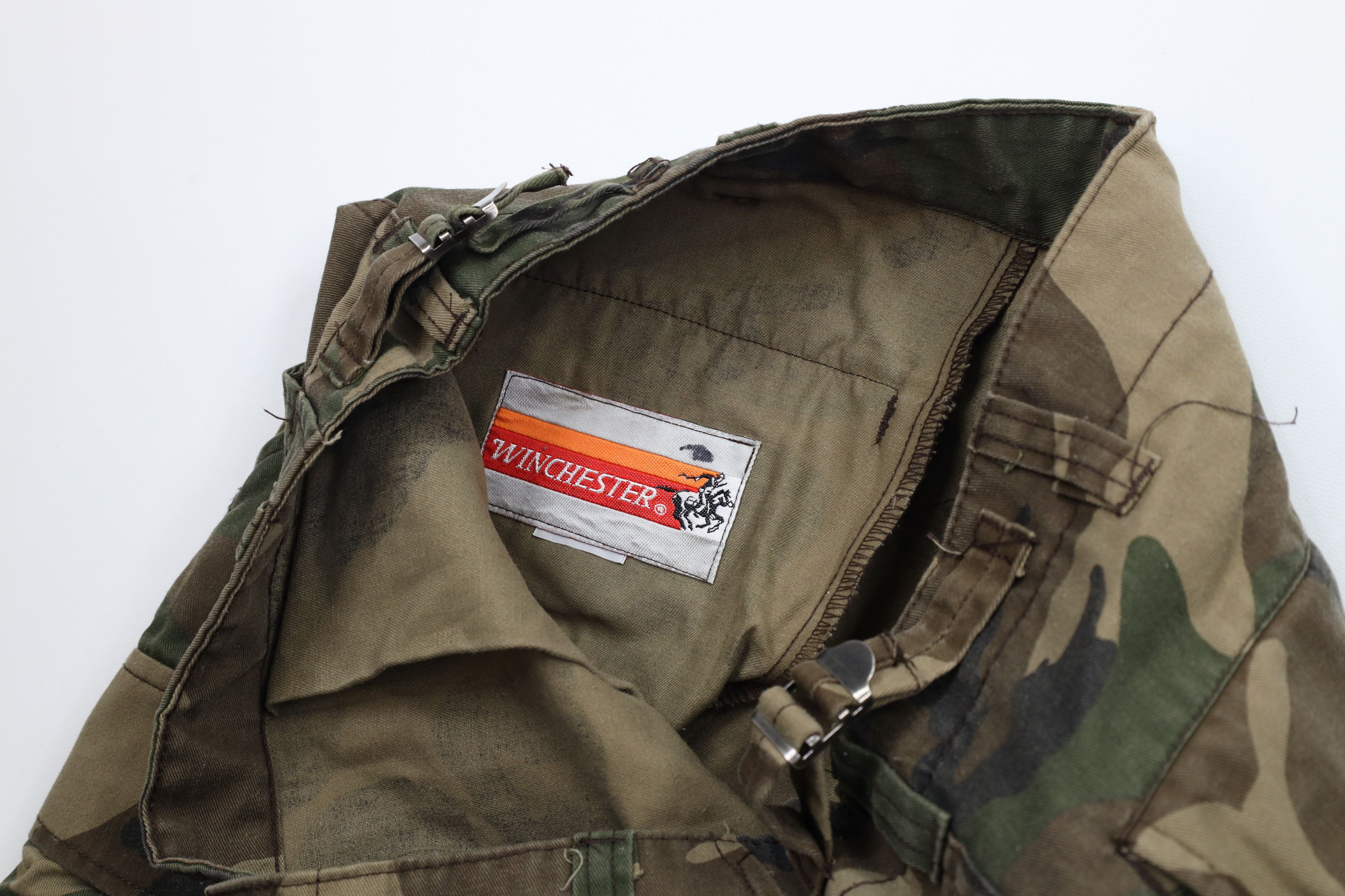 Vintage × Winchester Vintage 90s Winchester Double Knee Camouflage Cargo Pants Size US 32 / EU 48 - 7 Thumbnail
