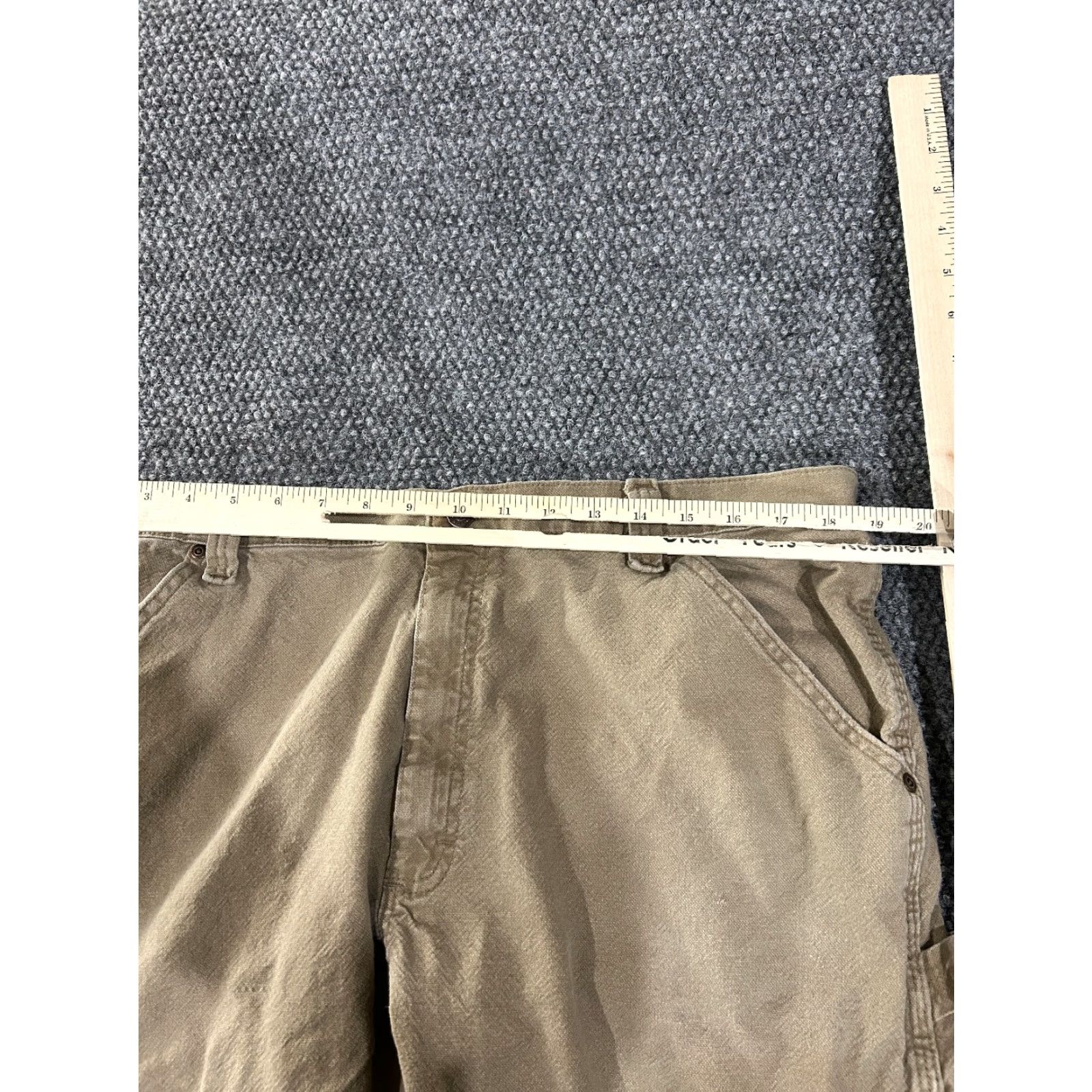 Wrangler Wrangler Jeans Mens 38x32 Beige Cotton Regular Straight 5-Pocket Workwear Denim Brownish/Kakhi? Size US 38 / EU 54 - 3 Thumbnail
