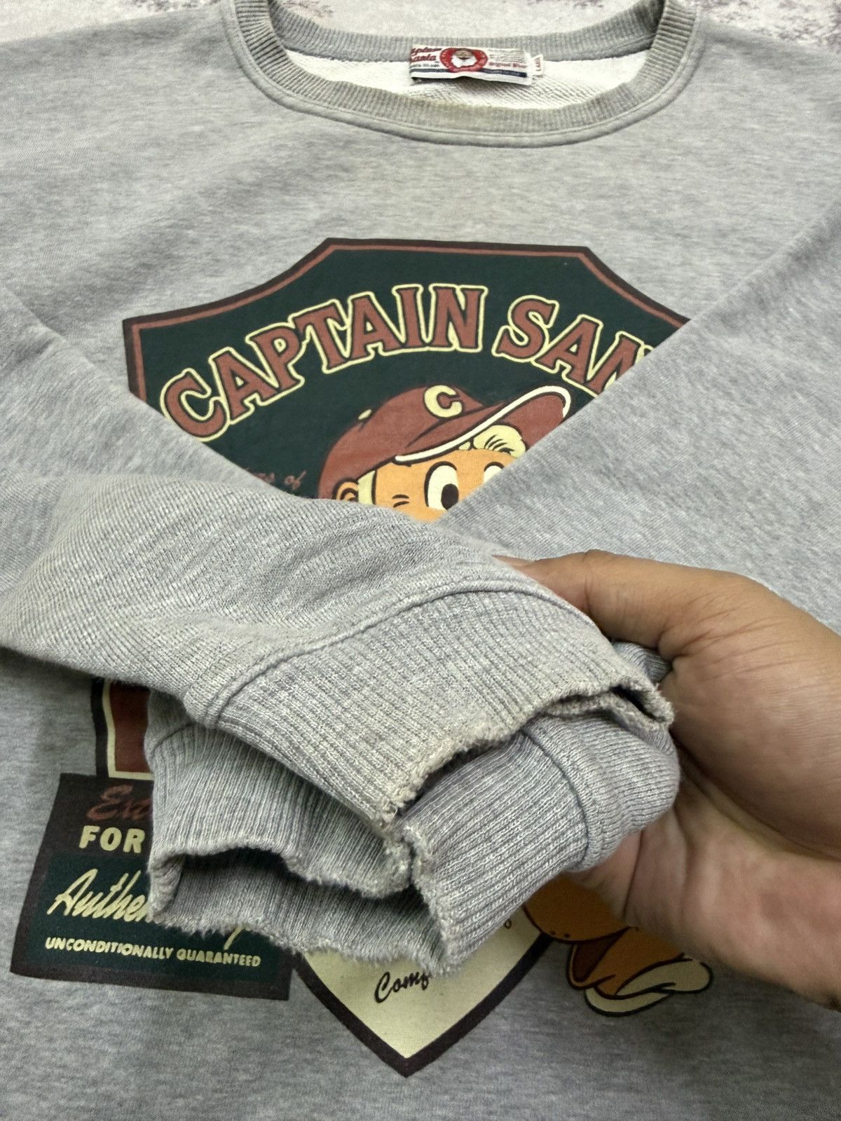 Vintage Vintage 90s Captain Santa Sweatshirt Size US XL / EU 56 / 4 - 14 Thumbnail