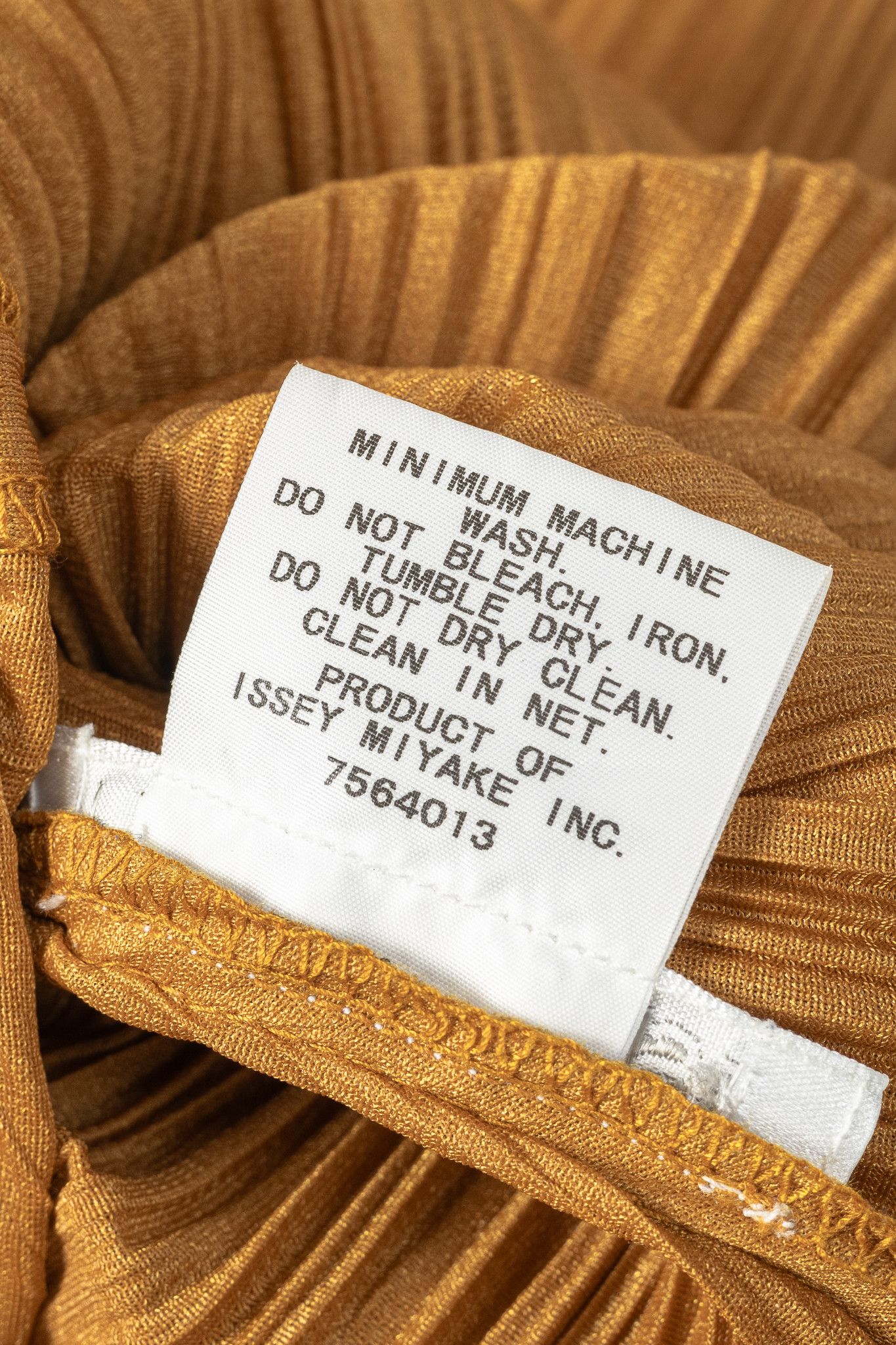 Pleats Please Issey Miyake Pleats Please Issey Miyake Orange 3/4-Sleeve Midi Dress Size L / US 10 / IT 46 - 8 Thumbnail