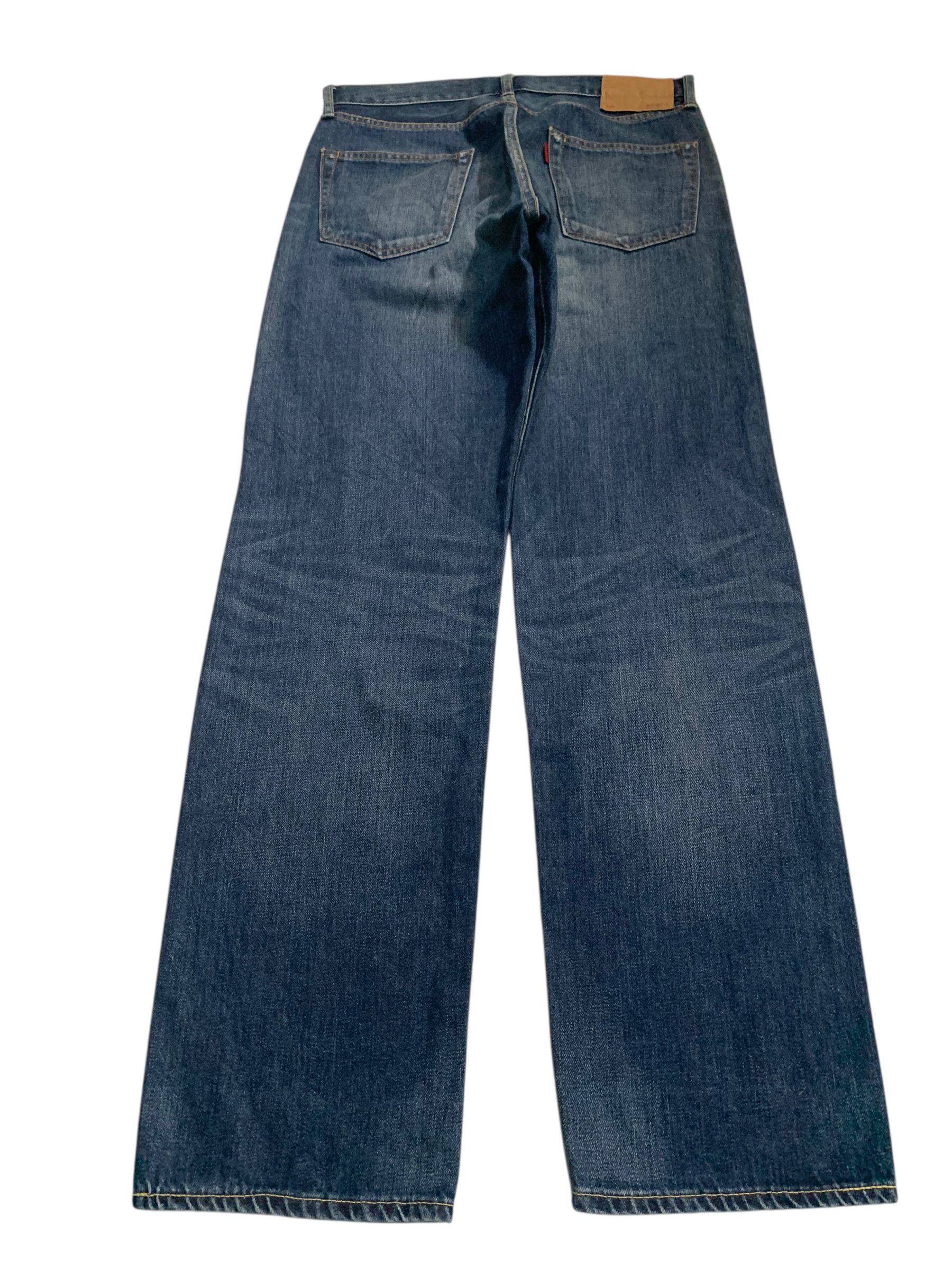 Kapital UNKNOWN BRAND JAPANESE SELVEDGE BUTTON FLY DISTRESSED DENIM Size US 32 / EU 48 - 4 Thumbnail