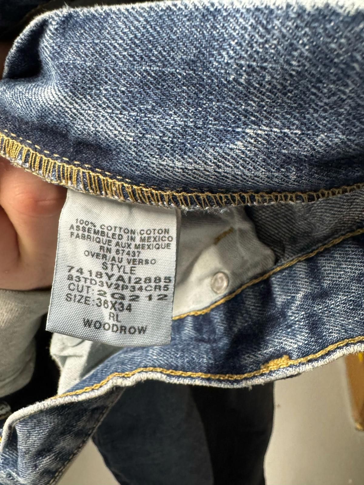 Designer Polo Jeans Company Men's Denim Jeans - Size 36x34 Size US 36 / EU 52 - 5 Thumbnail
