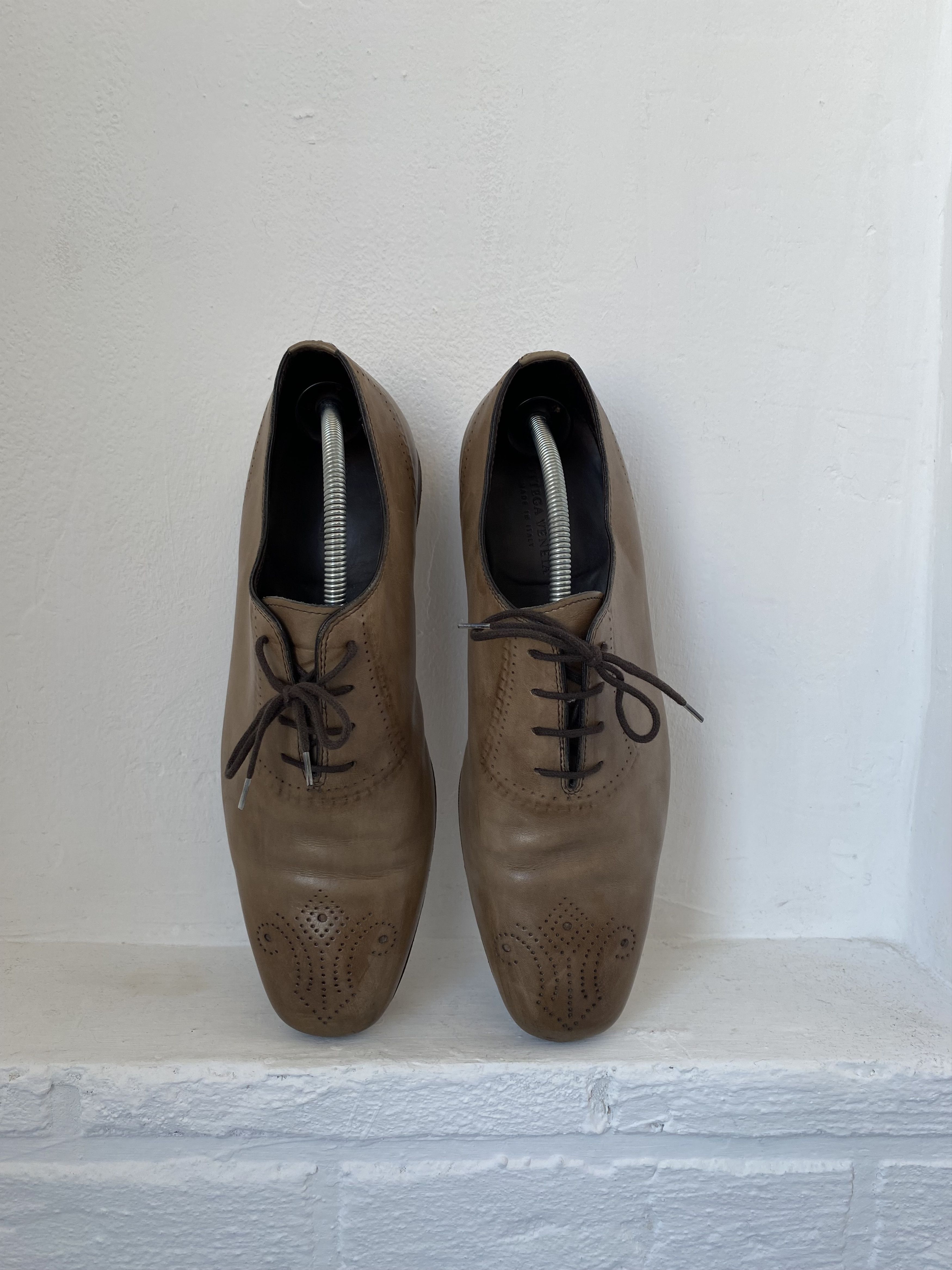 Bottega Veneta Botegga Veneta brown brogue shoes Size US 9.5 / EU 42-43 - 2 Thumbnail