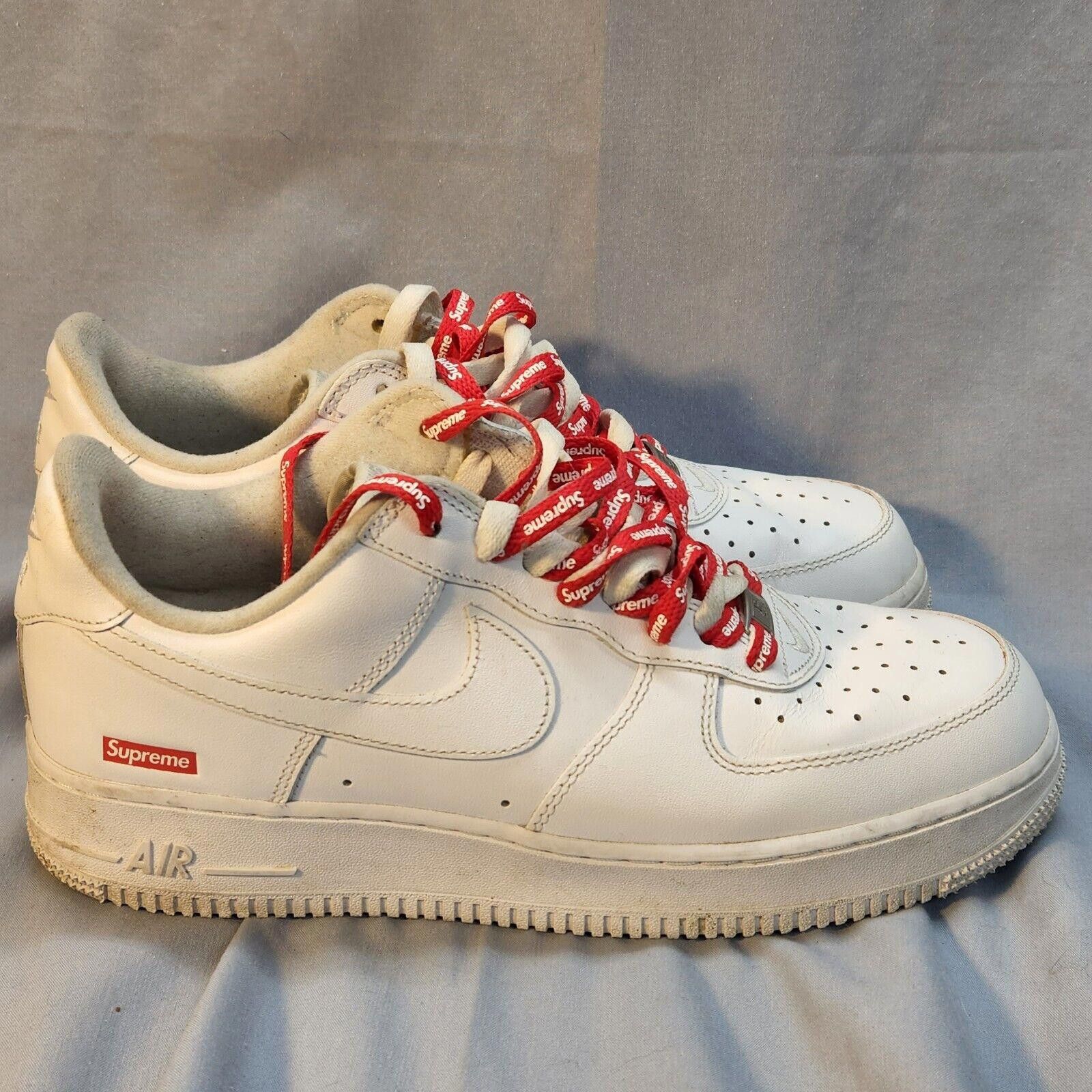 Nike Nike Air Force 1 Low Supreme White CU9225-100 Men Size 9 Size US 9 / EU 42 - 7 Thumbnail