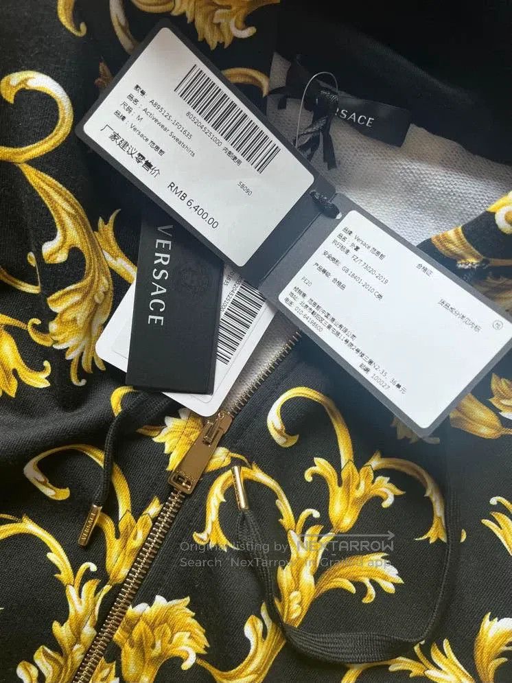 Versace Versace Classic black gold baroque hoodie Size US M / EU 48-50 / 2 - 4 Thumbnail
