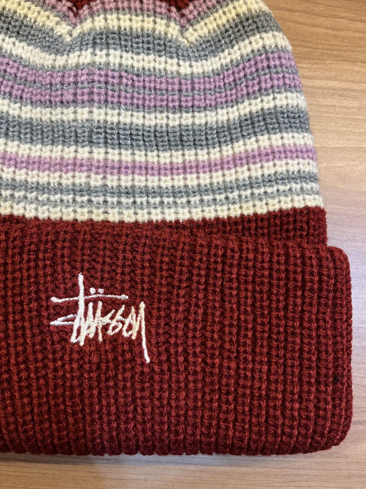 Stussy stussy striped cuff beanie hat Size ONE SIZE - 2 Thumbnail