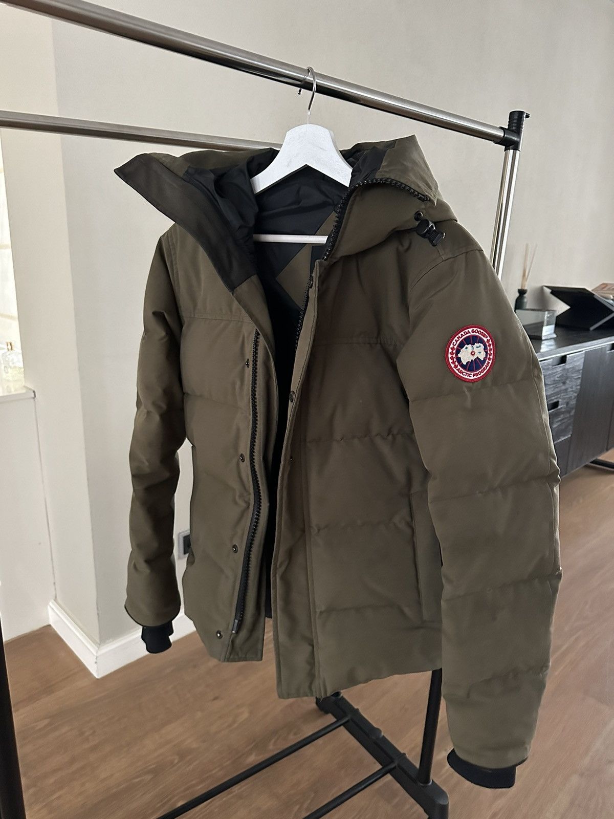 Canada Goose MacMillan Parka Jacket size XS Green
