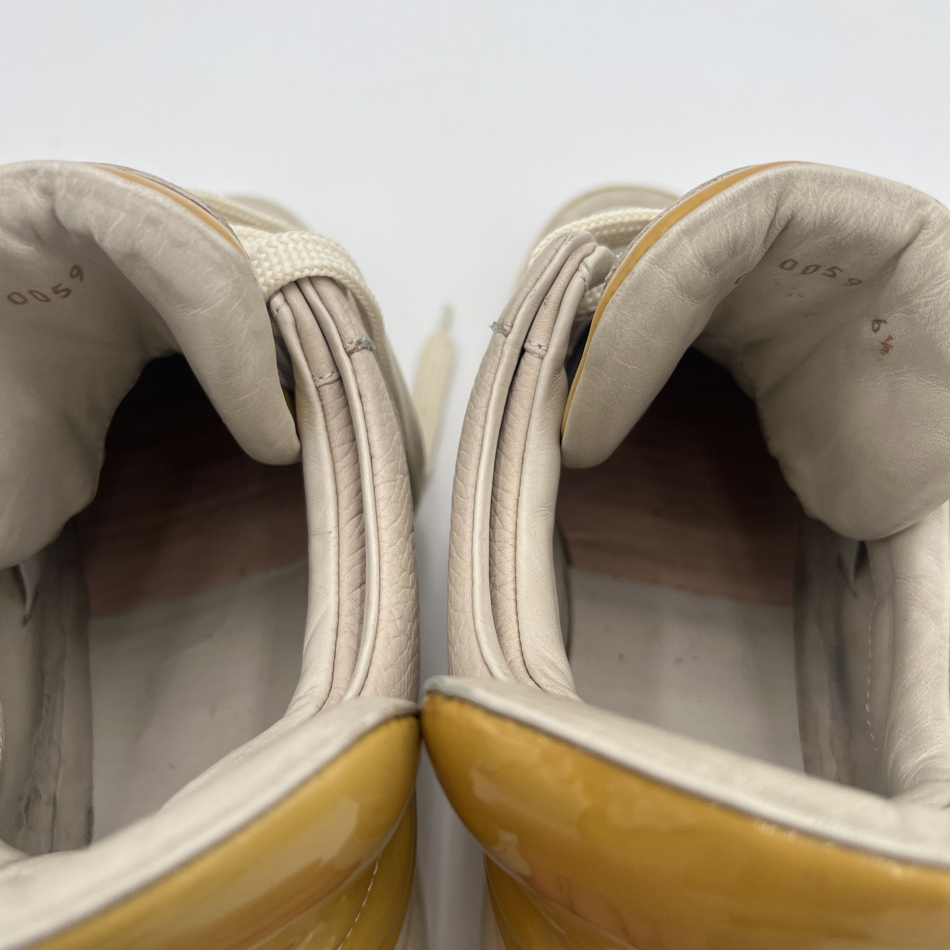 Kanye West  Louis Vuitton  Yeezy Louis Vuitton Don Kanye West Cream Low  Top LV Sneakers | Grailed