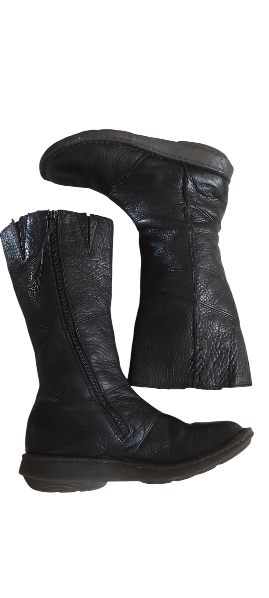 Martens Mid Calf Dr Martens Wedge Zip Calf Boot Charla DR MARTENS Calf Zip  Retro Wedge High Leg Boots