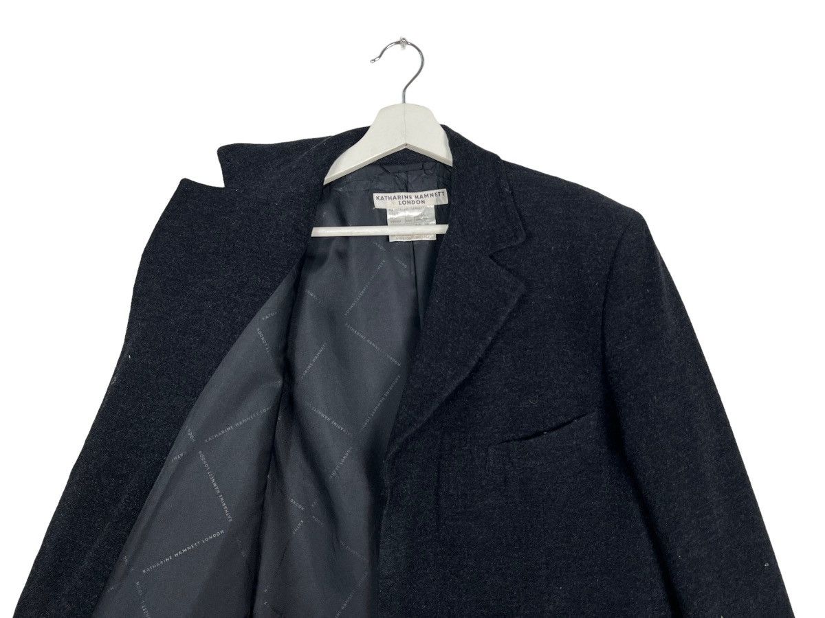 Katharine Hamnett London 🔥 KATHARINE HAMNETT LONDON WOOL OVERCOAT Size US M / EU 48-50 / 2 - 10 Thumbnail