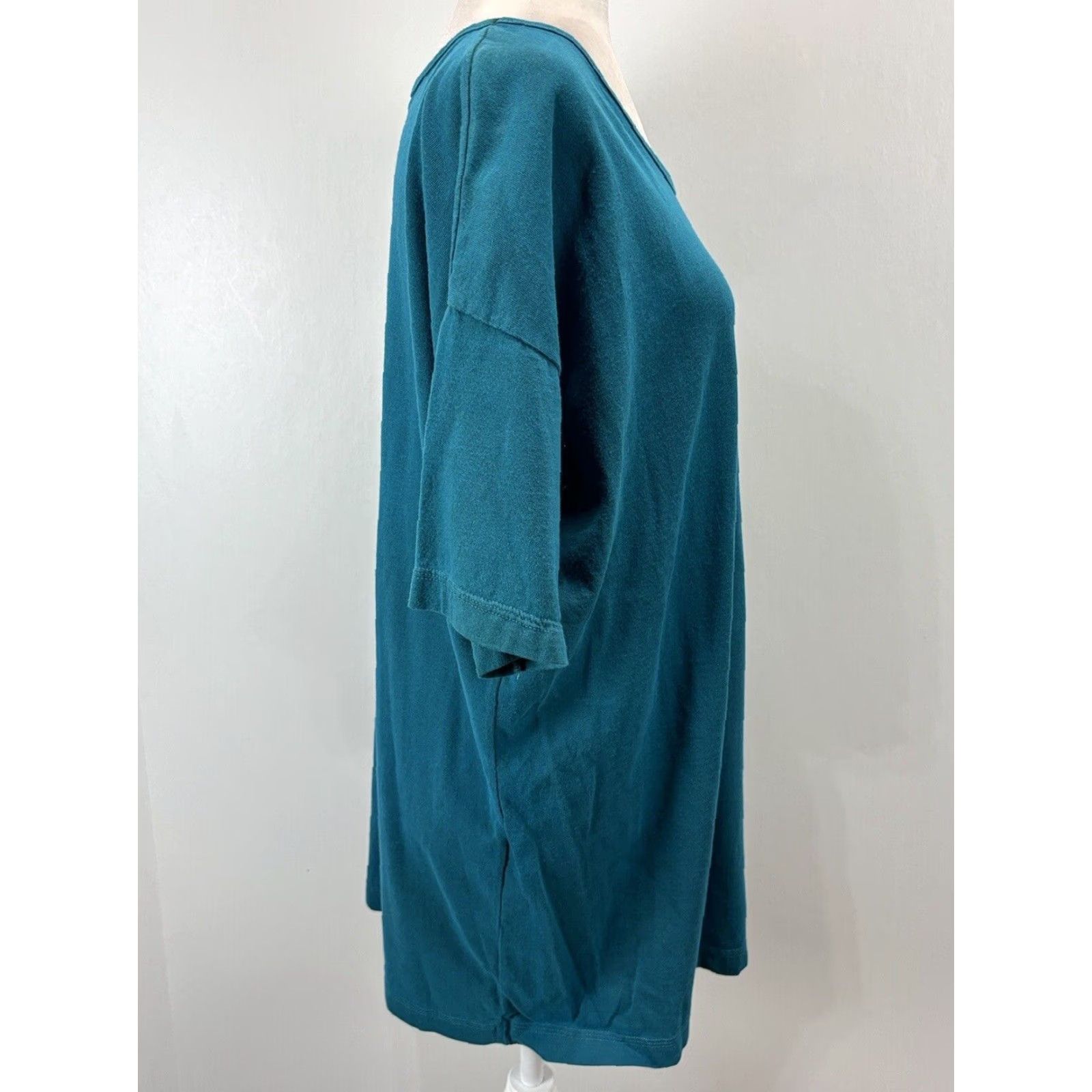 Vintage VINTAGE Liz & Jane T-Shirt S/M Teal Oversized Casual Short Sleeve Made in USA Size S / US 4 / IT 40 - 4 Thumbnail