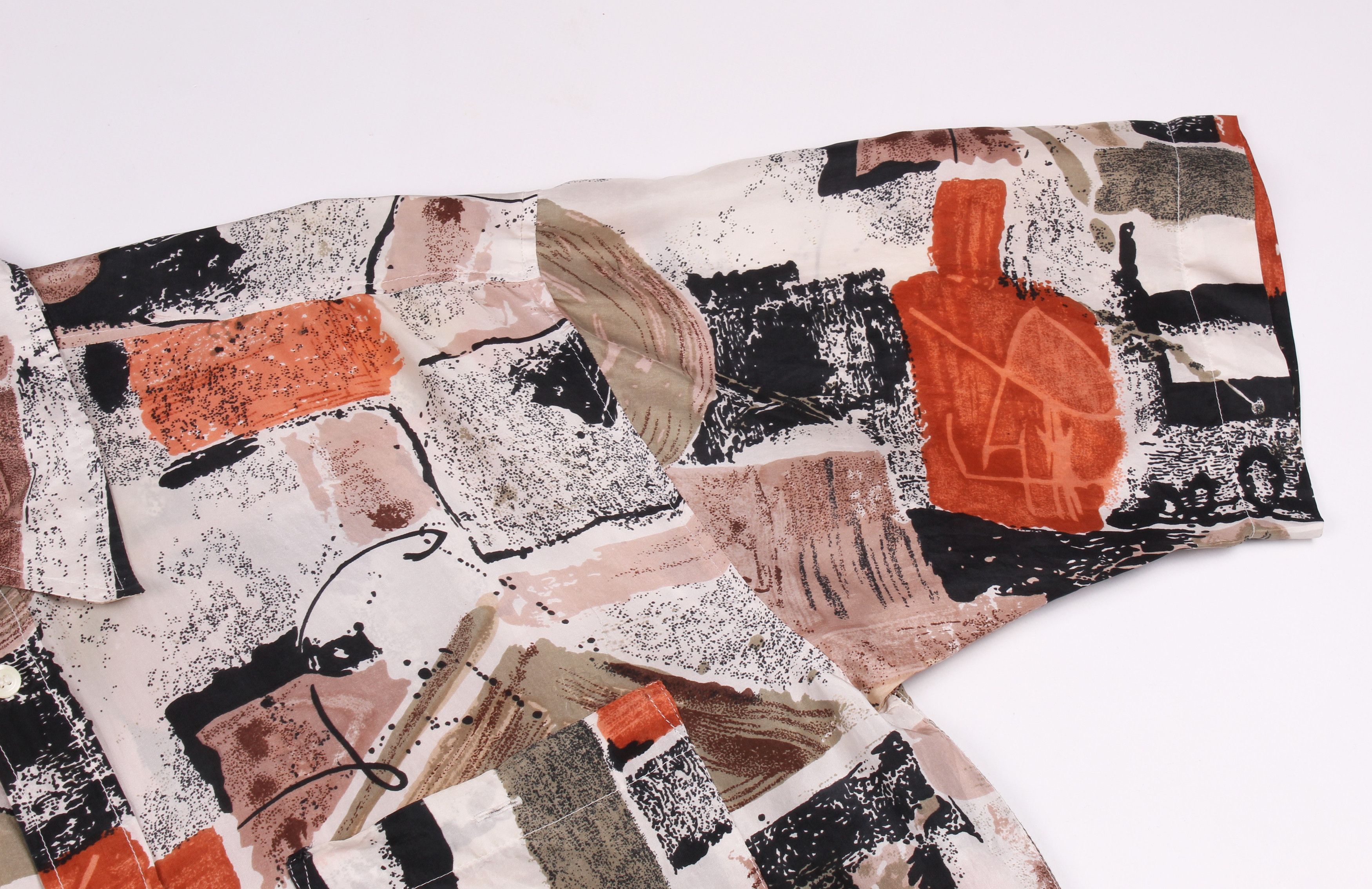 Vintage Vintage Let's Go Silk Abstract Shirt 90's Size US XL / EU 56 / 4 - 3 Thumbnail