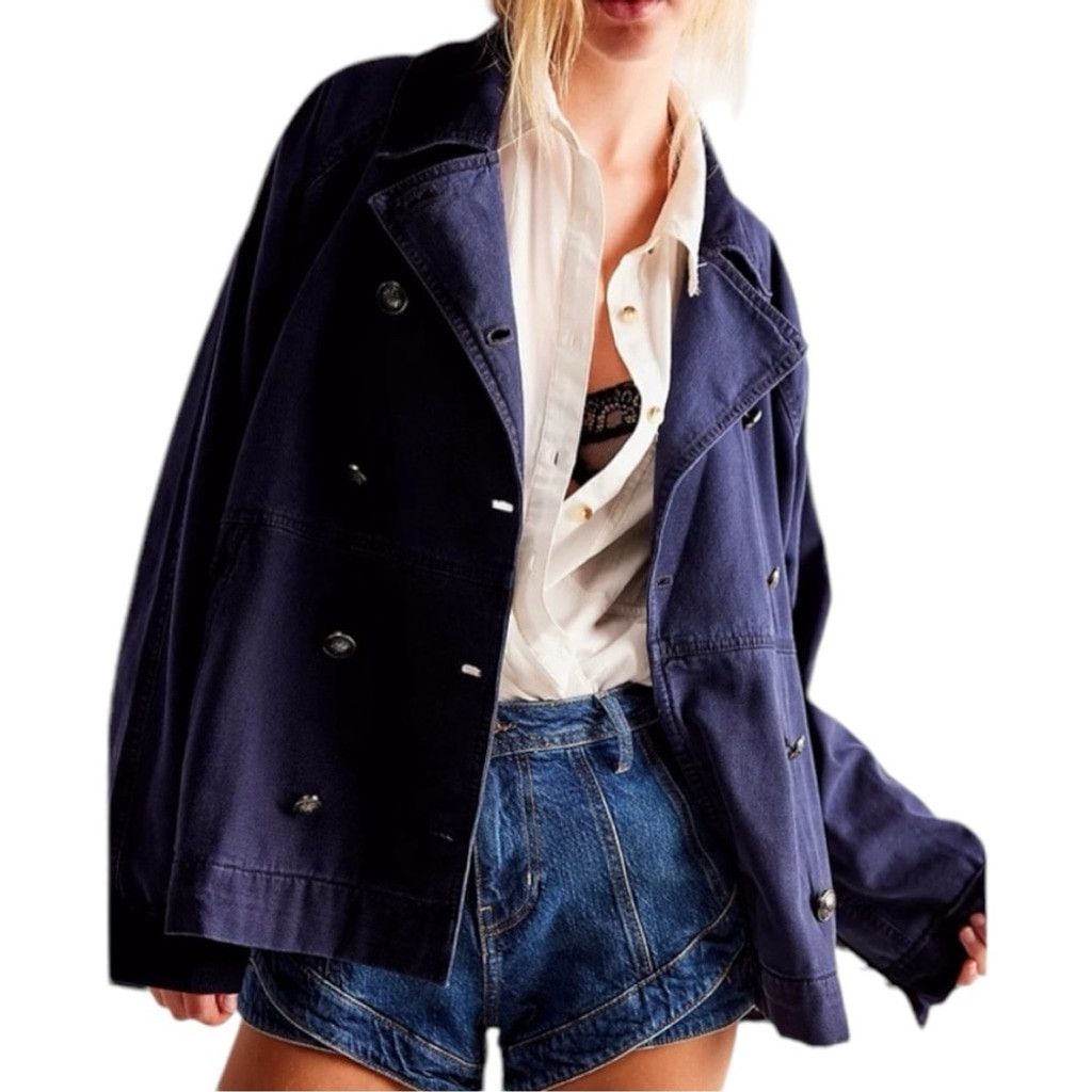 Free People Free People We The Free Viva Surplus Denim Jean Jacket M Size XXS / US 00 / IT 34 - 1 Thumbnail
