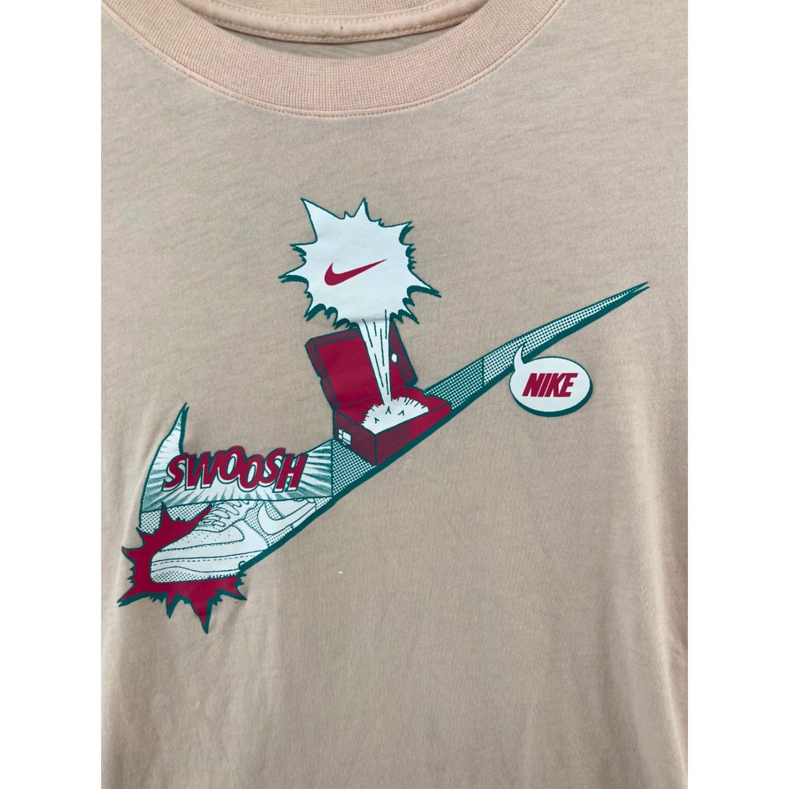 Nike Nike Mens Graphic TShirt Small Pink Comic Swoosh Size US S / EU 44-46 / 1 - 2 Thumbnail