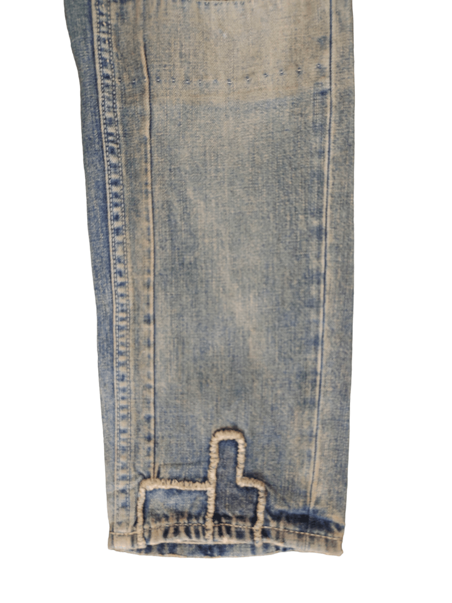 Polo Ralph Lauren Ralph Lauren Distress Faded Rusty Patchwork Skinny Jeans Size US 29 - 7 Thumbnail