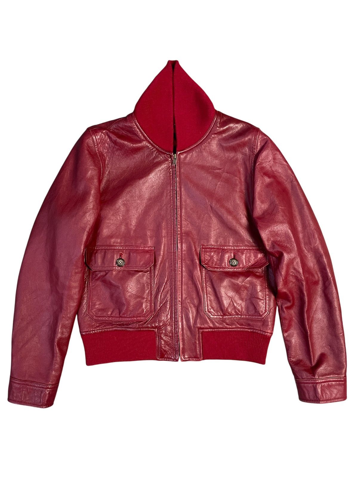 Leather Japanese Brand Rope Picnic Sheep Leather Jacket Size US S / EU 44-46 / 1 - 1 Thumbnail