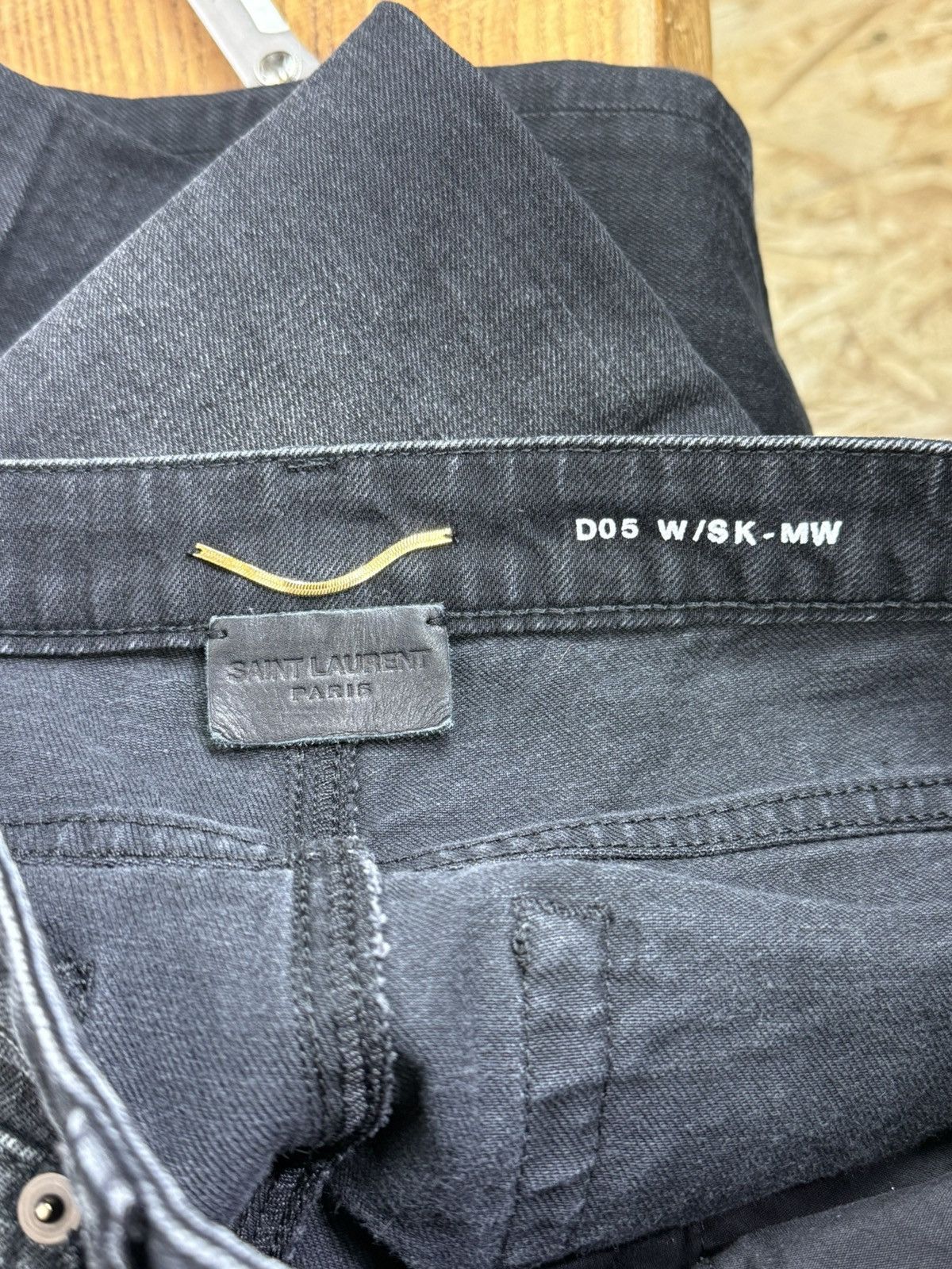 Saint Laurent Paris Saint Laurent Paris SS18 D05 W/SK-MW Black Skinny Jeans 28 Size 28" / US 6 / IT 42 - 12 Thumbnail