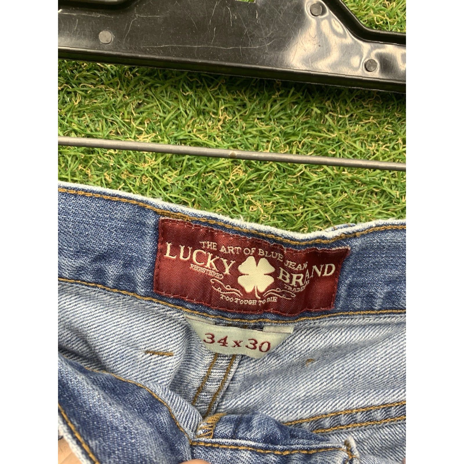 Lucky Brand VINTAGE Lucky Brand Jeans Men 34x28 Jeans Relaxed Straight Denim Blue 181 USA Vintage Mens Size US 34 / EU 50 - 3 Thumbnail