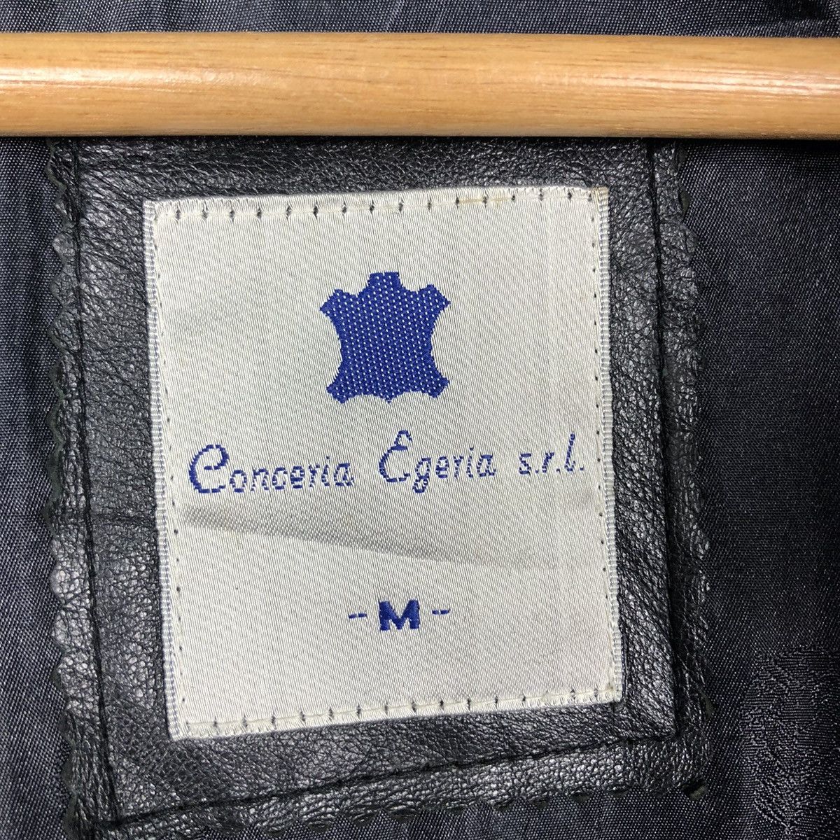 Japanese Brand × Vintage 📌Vintage Worker Hunting Leather Jacket Conceria Egeria Size US M / EU 48-50 / 2 - 20 Thumbnail