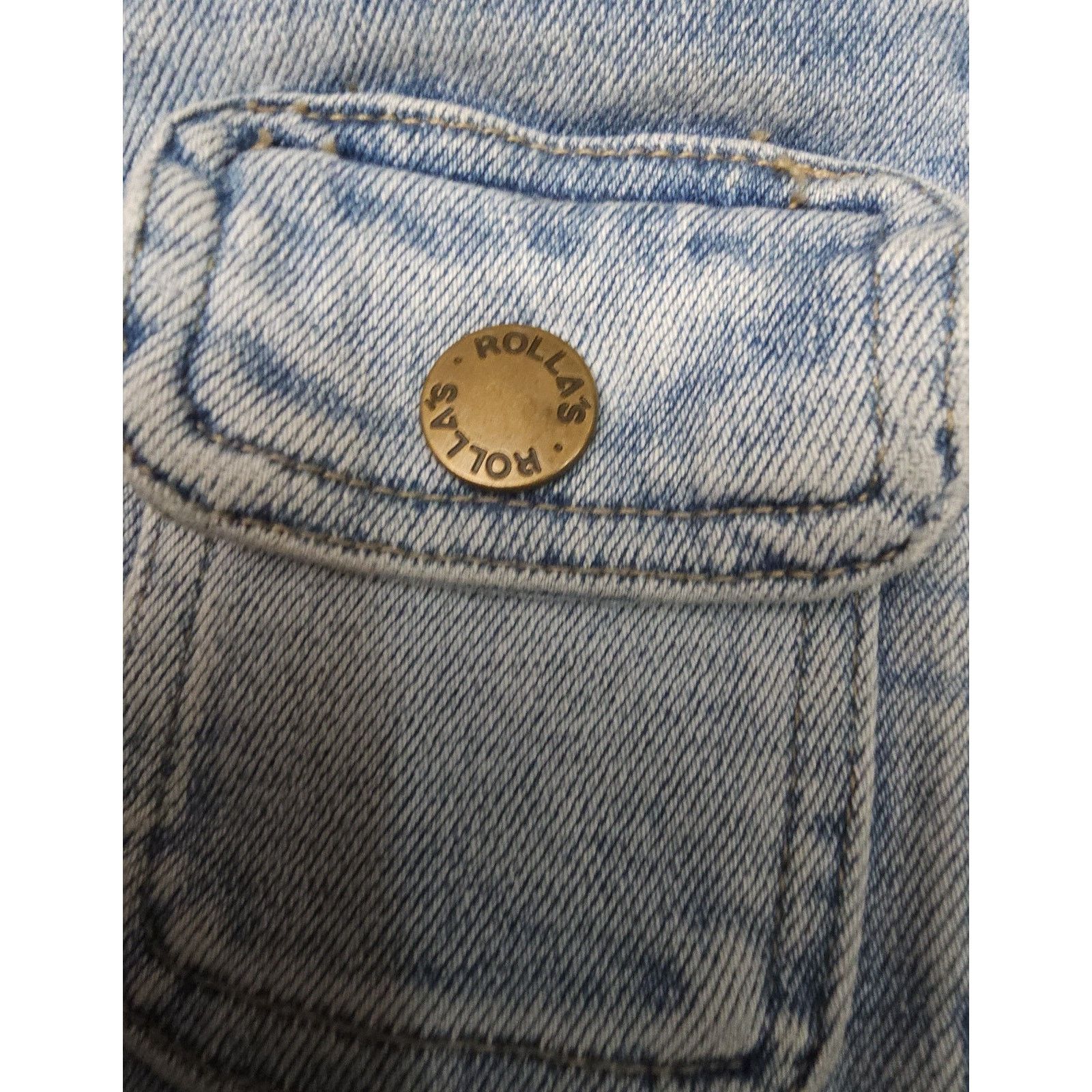 Other ROLLA'S HIGHWAY OVERALL HIGH WAIST FLARE DENIM DUNGAREES Size 25" / US 0 / IT 36 - 9 Thumbnail