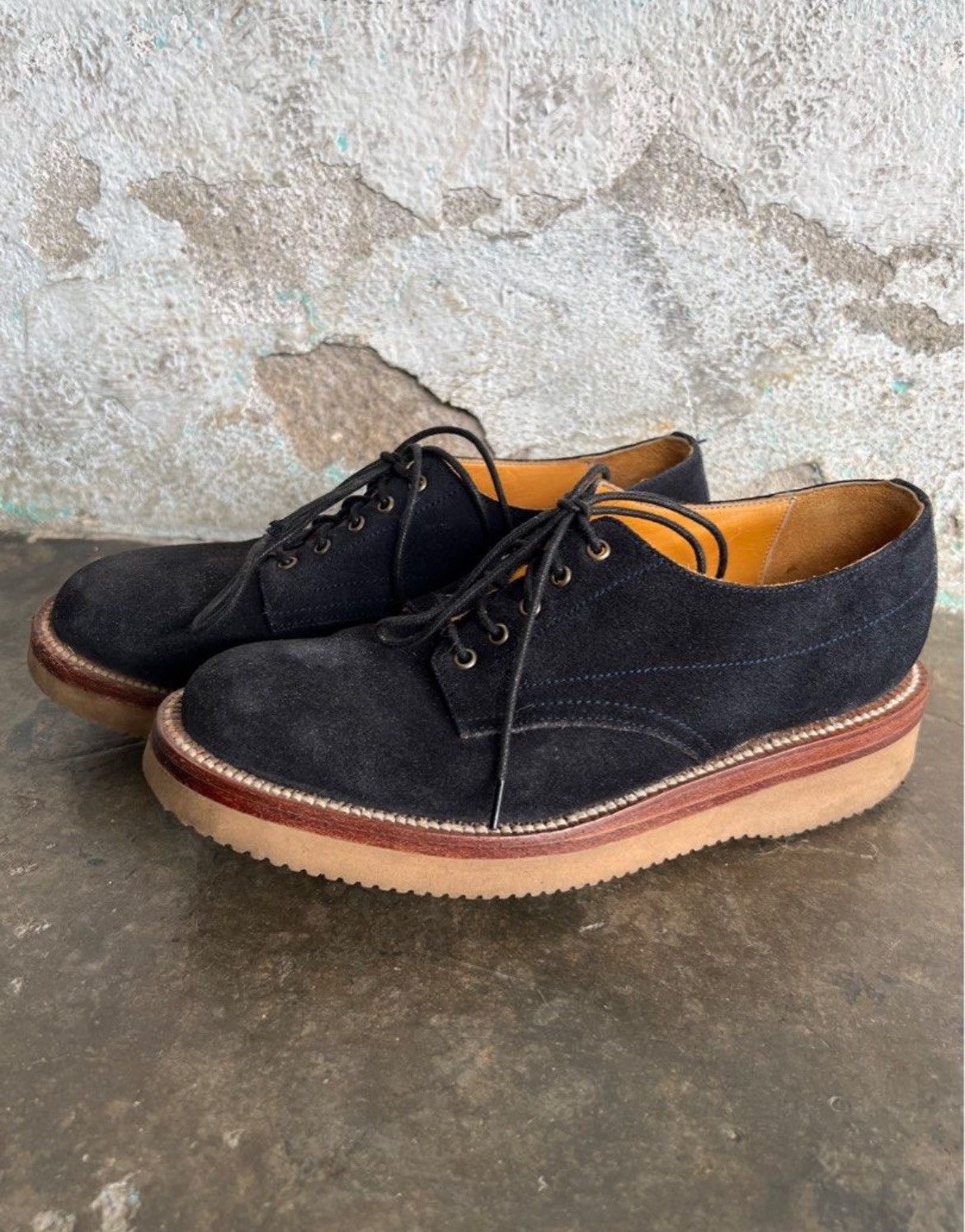 YUKETEN WALKER NAVY SUEDE