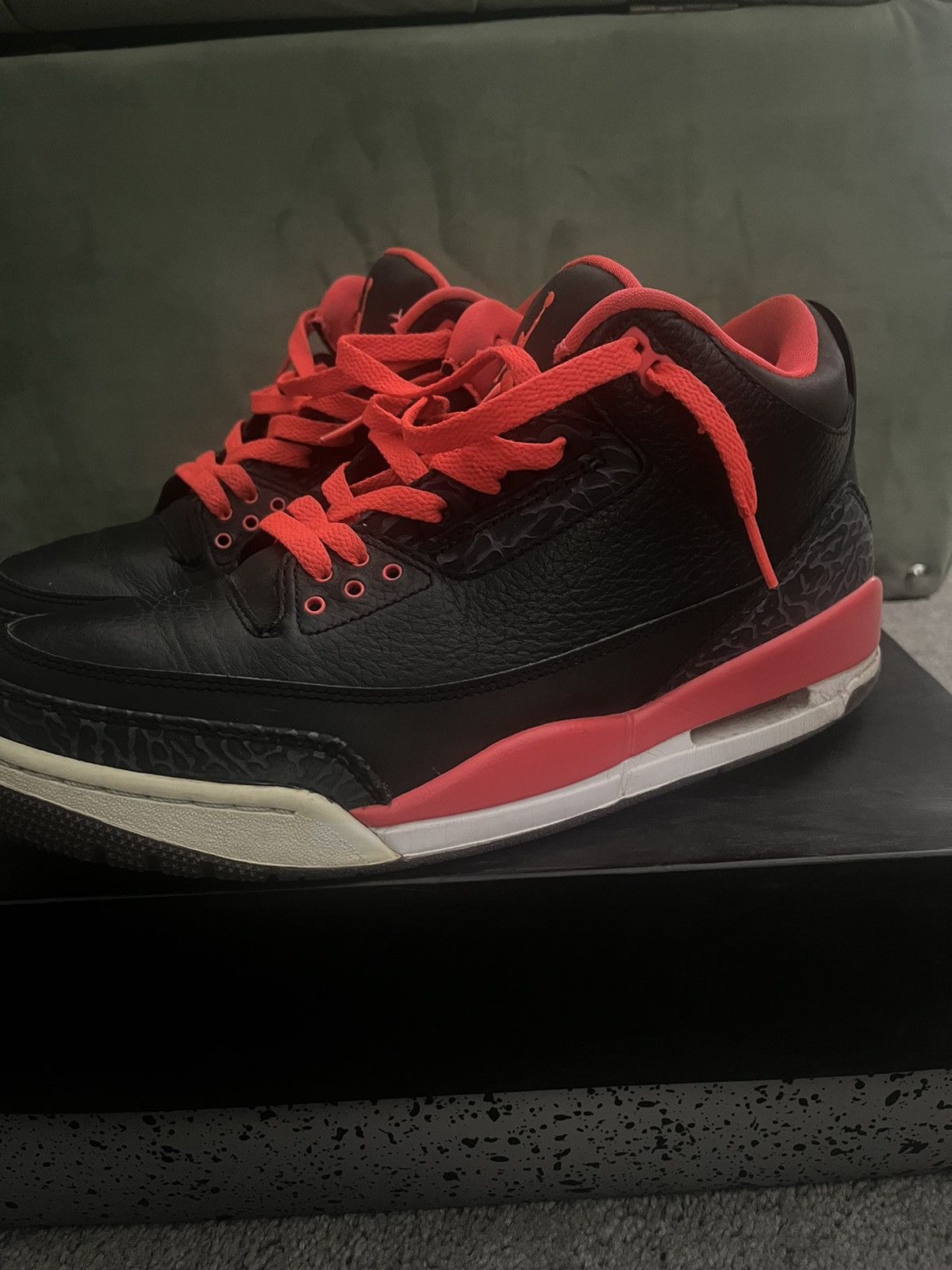 Jordan Brand 2012 Crimson 3’s 9.5 Size US 9.5 / EU 42-43 - 4 Thumbnail