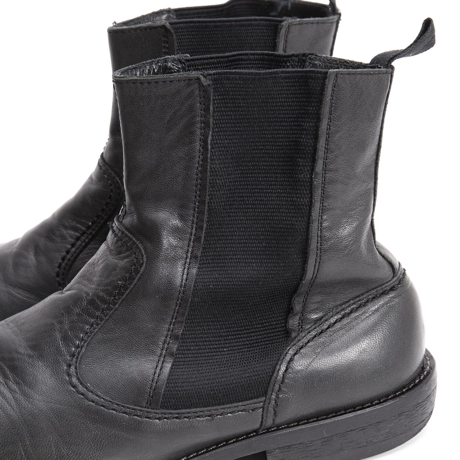 Yohji Yamamoto Yohji Yamamoto Black Leather Side Gore Boots Size US 9 / EU 42 - 5 Thumbnail