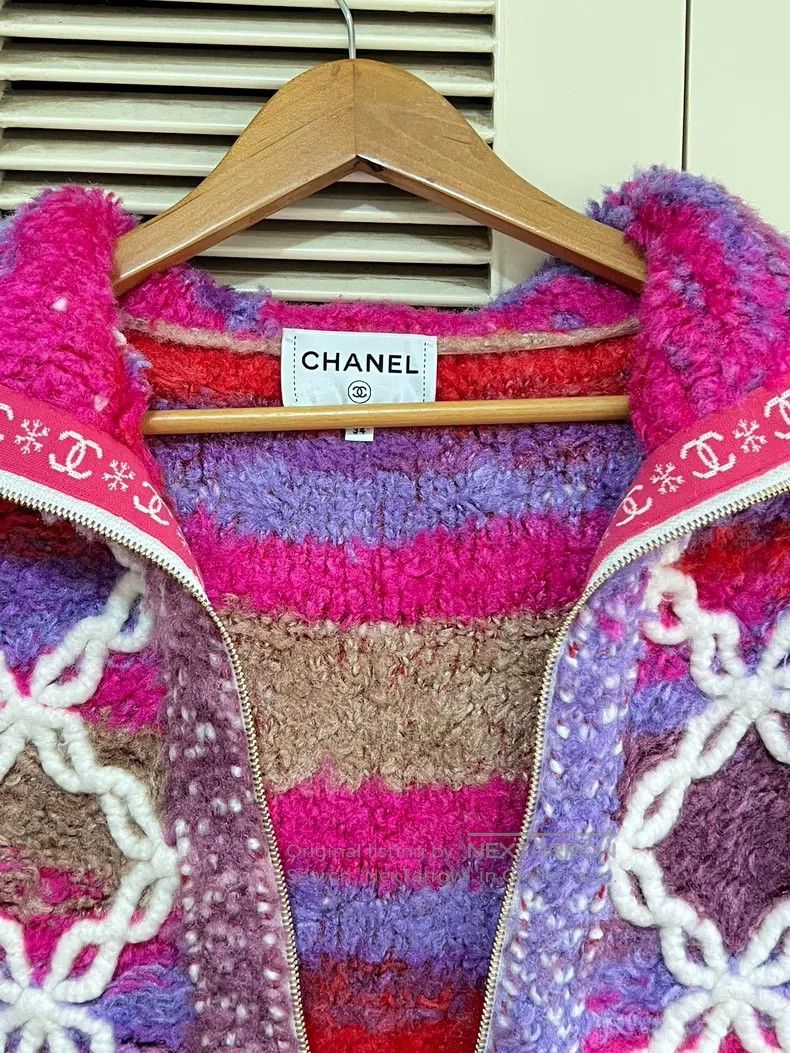 Chanel Chanel Hooded knitted vest Size XXS / US 00 / IT 34 - 3 Thumbnail
