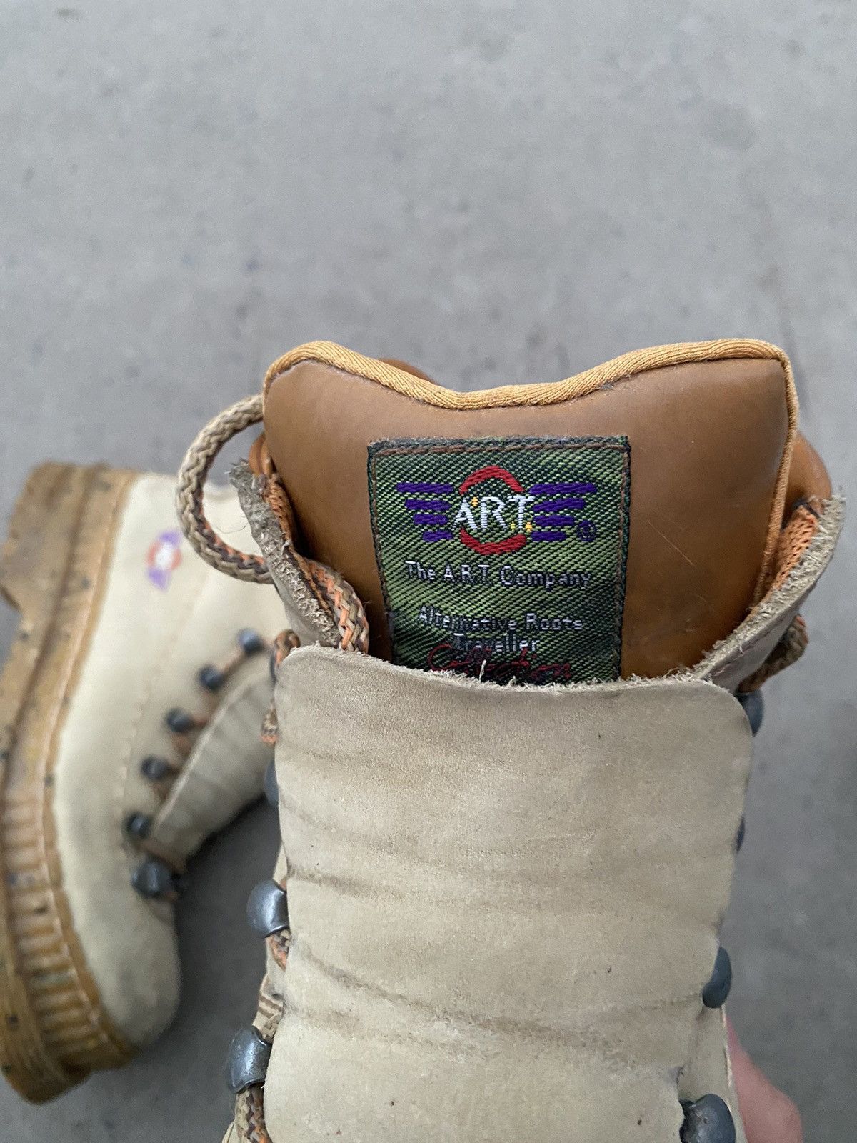 If Six Was Nine Vintage 2000s The Art Company Y2K Festival Platform Boots Size US 7 / EU 40 - 11 Thumbnail