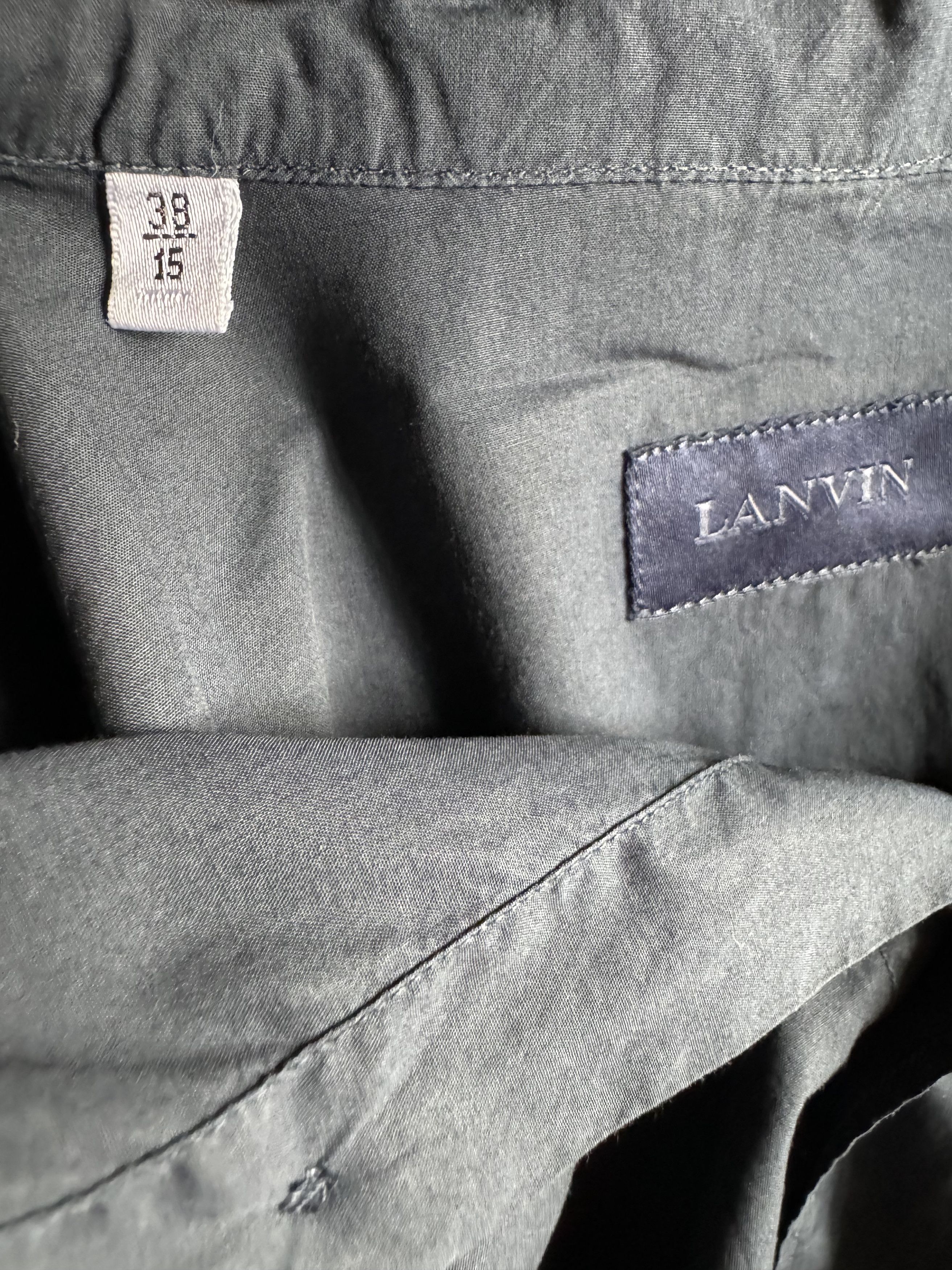 Lanvin Lanvin Shirt SIZE 38/15 Navy Size US S / EU 44-46 / 1 - 14 Thumbnail