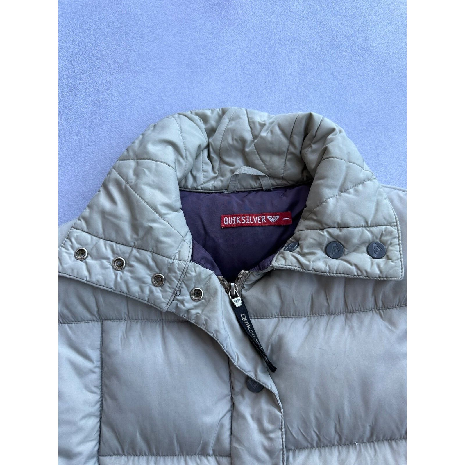 Quiksilver VTG Quicksilver Woman Silver Puffer Jacket 90s Size M / US 6-8 / IT 42-44 - 6 Thumbnail