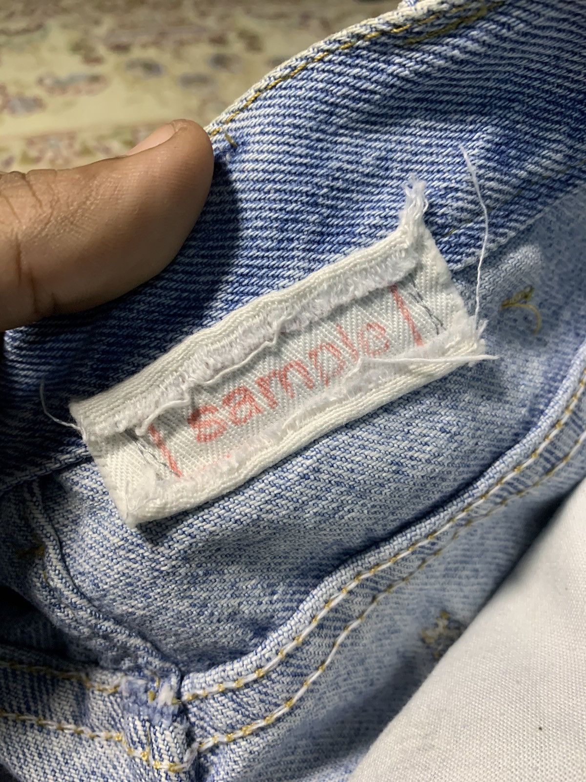 Lee 90s LEE SAMPLE BORO SASHIKO PANT RARE Size US 32 / EU 48 - 15 Thumbnail