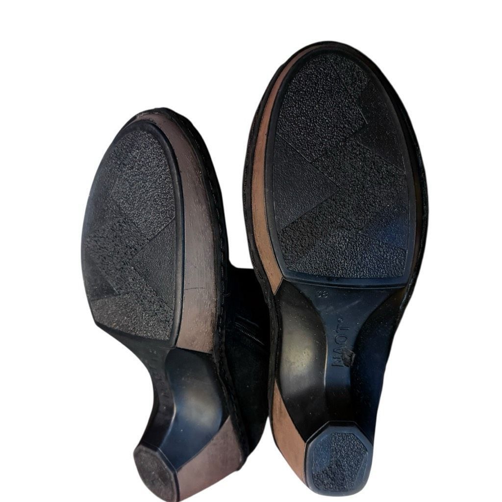 Birkenstock NAOT Boots NAOT Almeria Black Crackle Leather Ankle Boots Bo Size US 8 / IT 38 - 3 Thumbnail