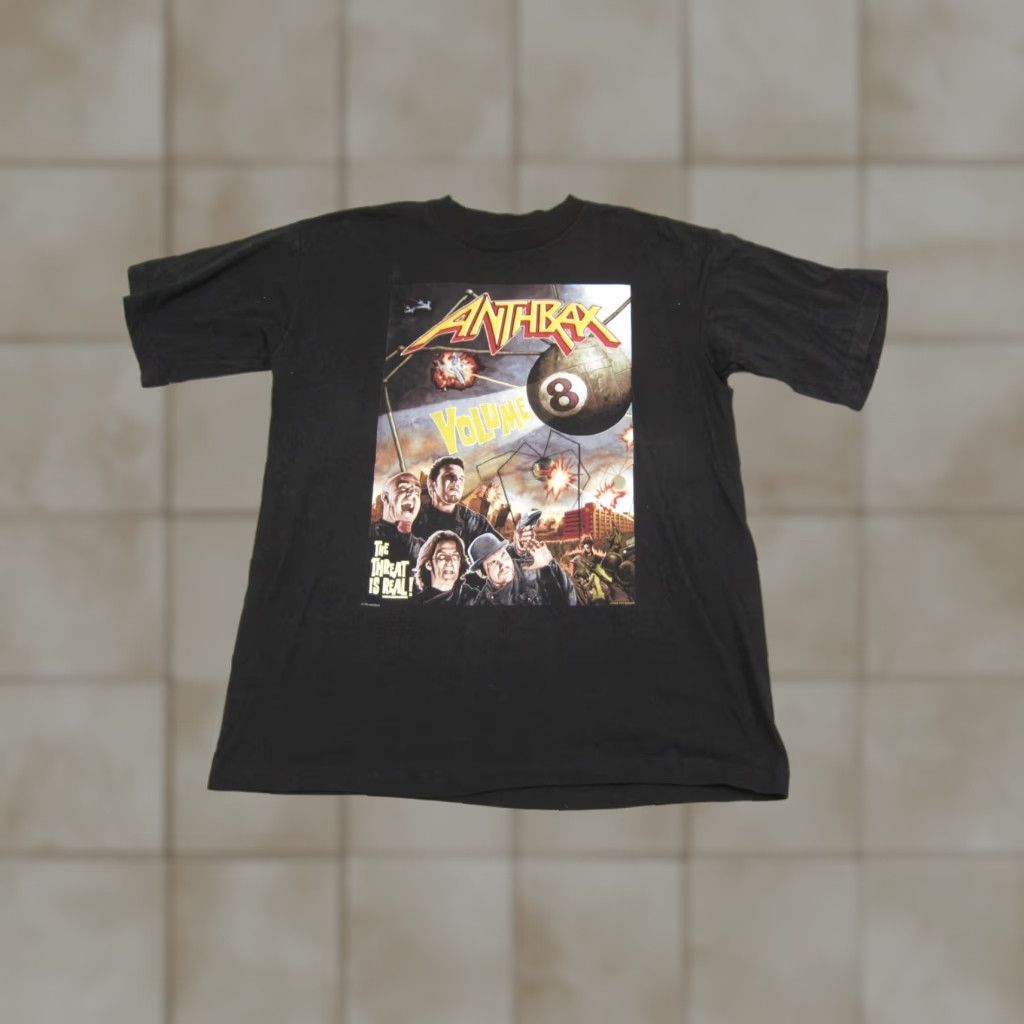 Vintage VINTAGE Anthrax Shirt Mens Large Black Tour of Terror 90s Metal Band Tour Tee 8 Size US L / EU 52-54 / 3 - 1 Thumbnail