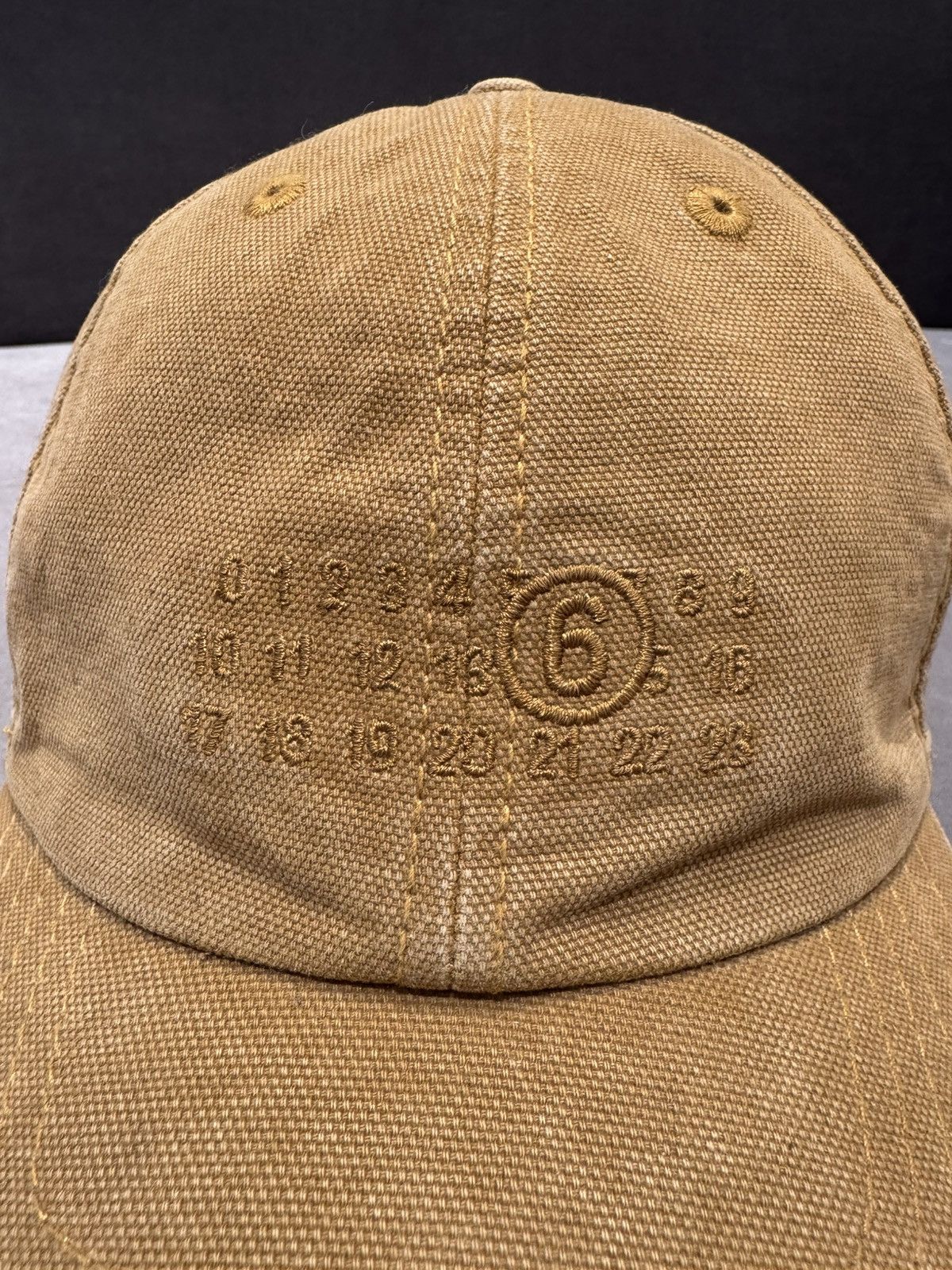 Maison Margiela NWT MM6 Logo Embroidered Baseball Cap - Brown, M Size ONE SIZE - 12 Thumbnail