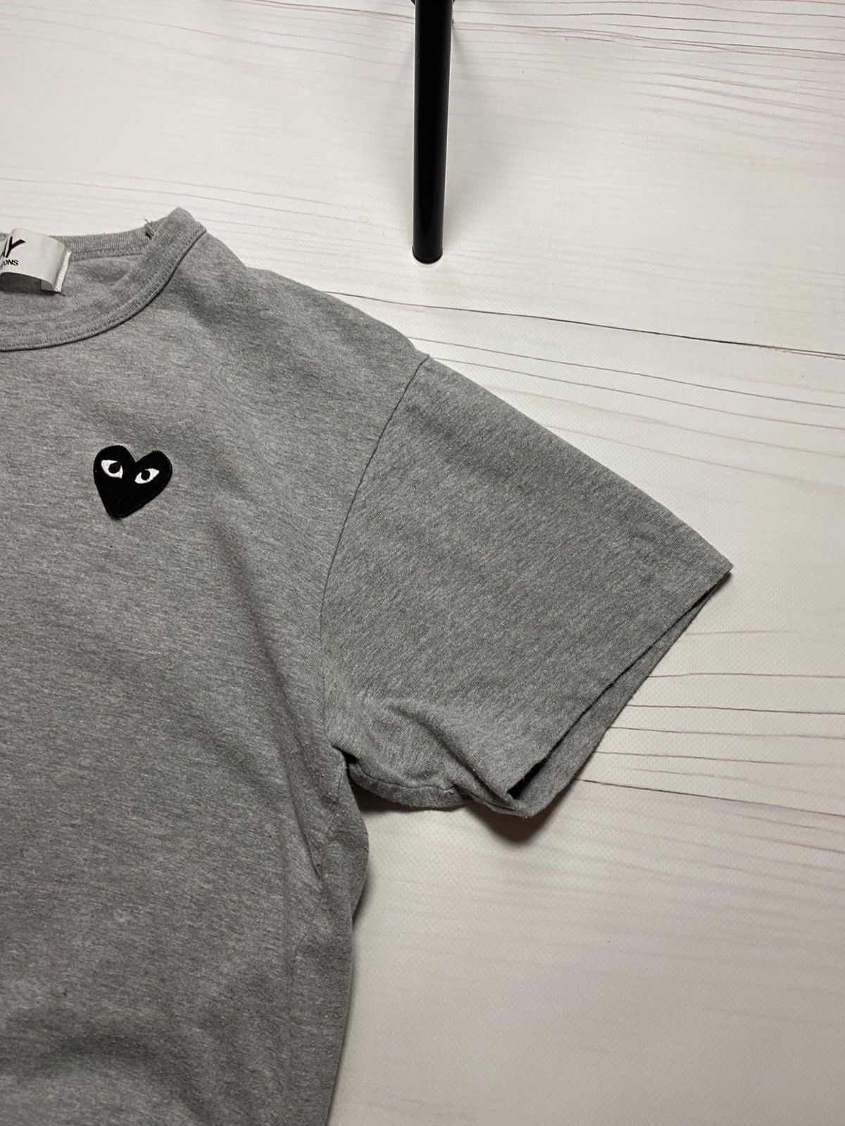 Comme des Garcons PLAY × Japanese Brand Comme Des Garcons Play embroidered logo box fit y2k t shirt Size US L / EU 52-54 / 3 - 11 Thumbnail