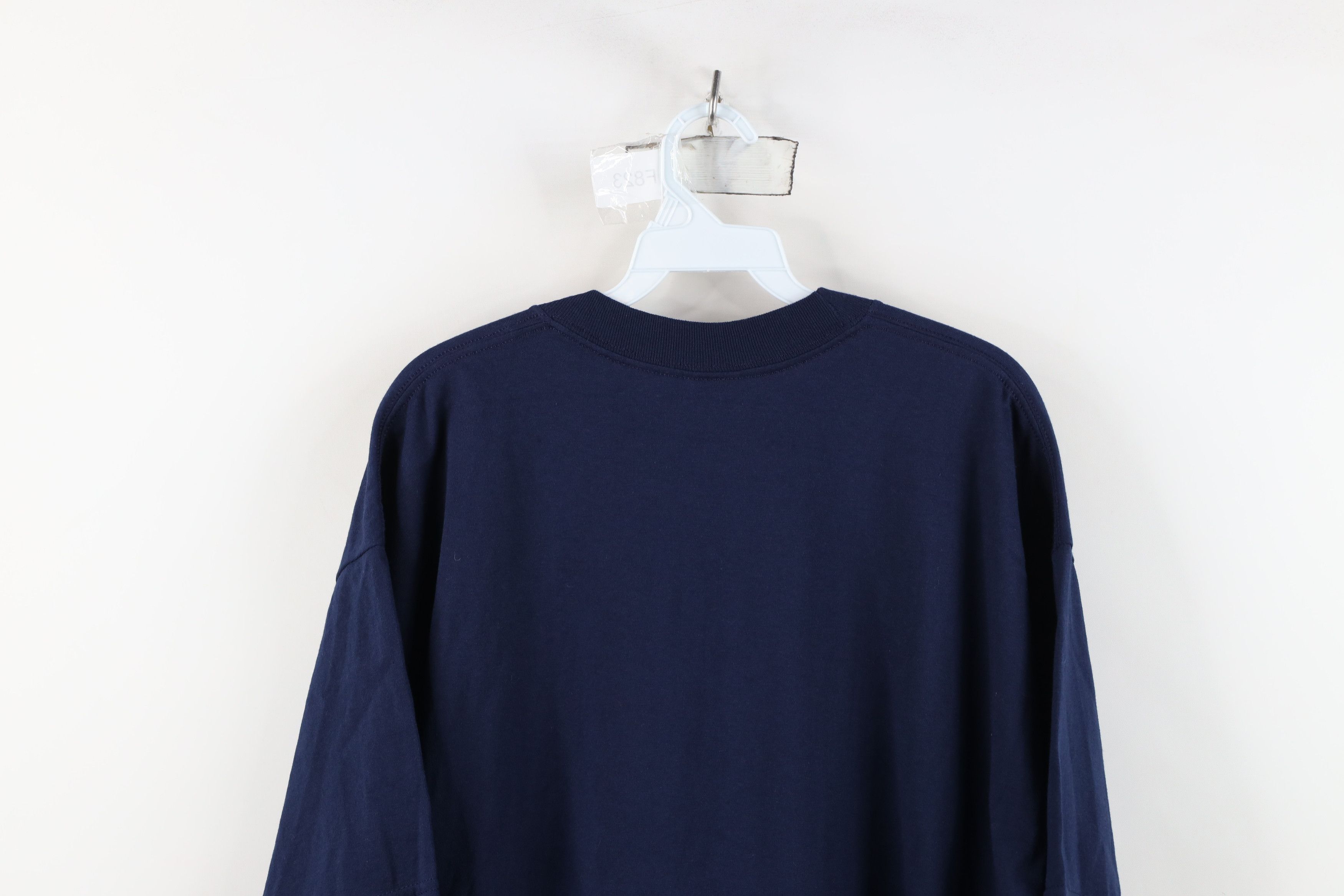 Vintage Vintage Y2K Streetwear Spell Ask Me If I Care T-Shirt Blue Size US XL / EU 56 / 4 - 10 Thumbnail