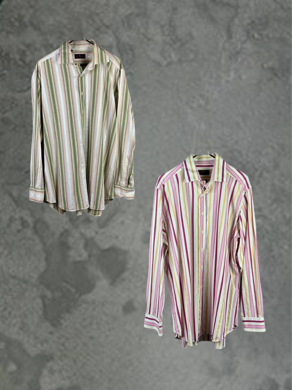 Etro × Vintage X2! Etro Vintage Striped Shirt Size US XL / EU 56 / 4 - 1 Thumbnail